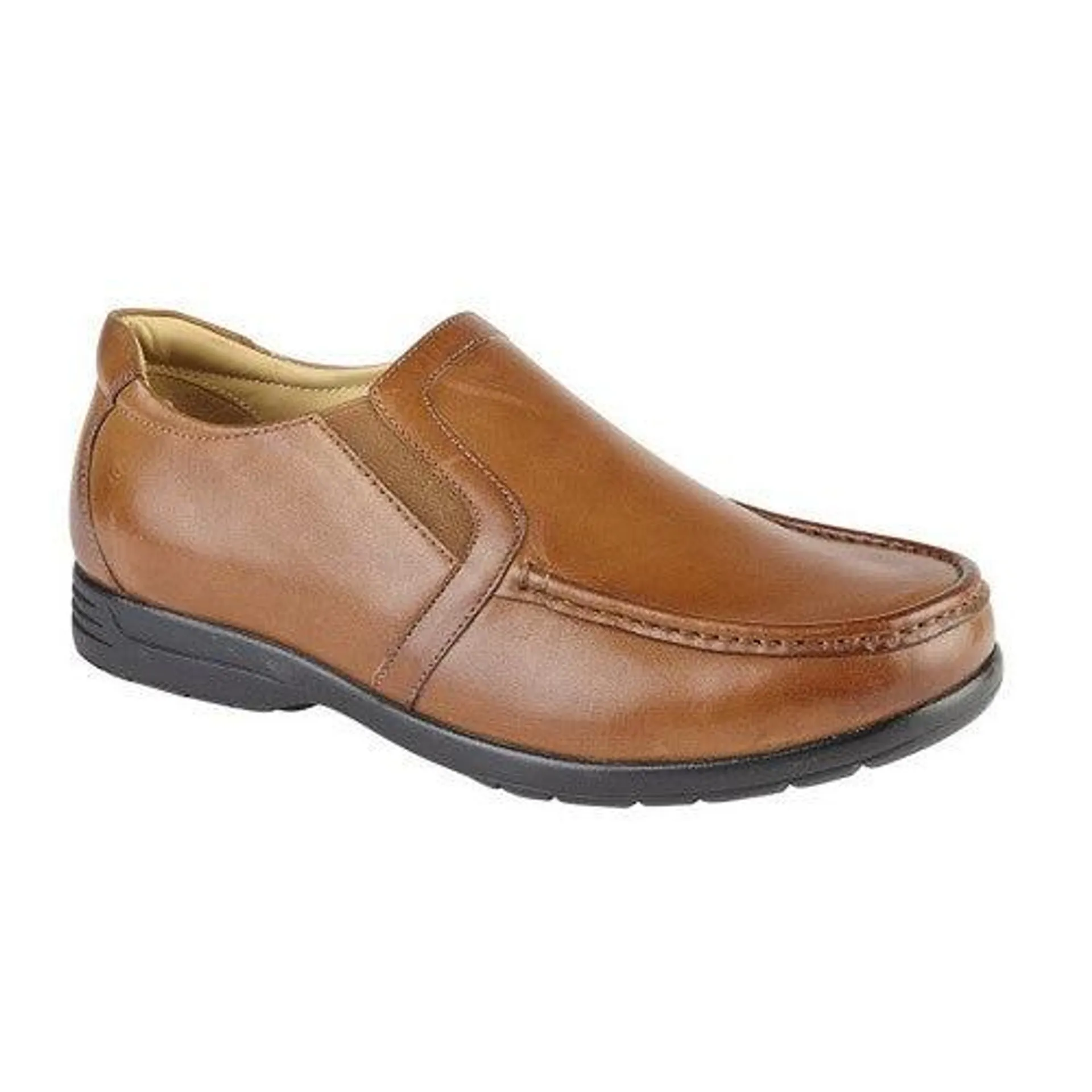 Roamers Mens Leather XXX Extra Wide Twin Gusset Casual Shoe