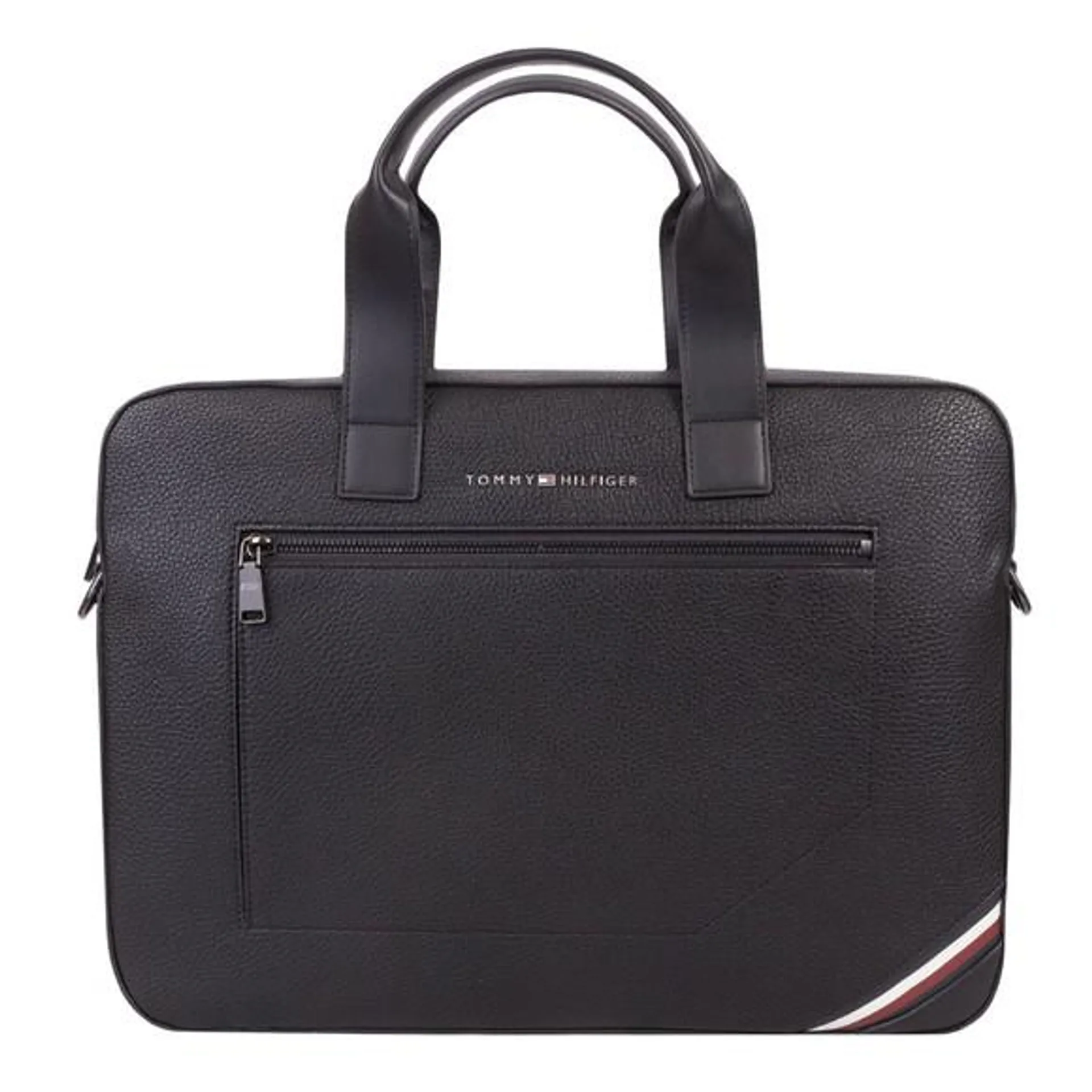 Mens Black Central Slim Computer Bag