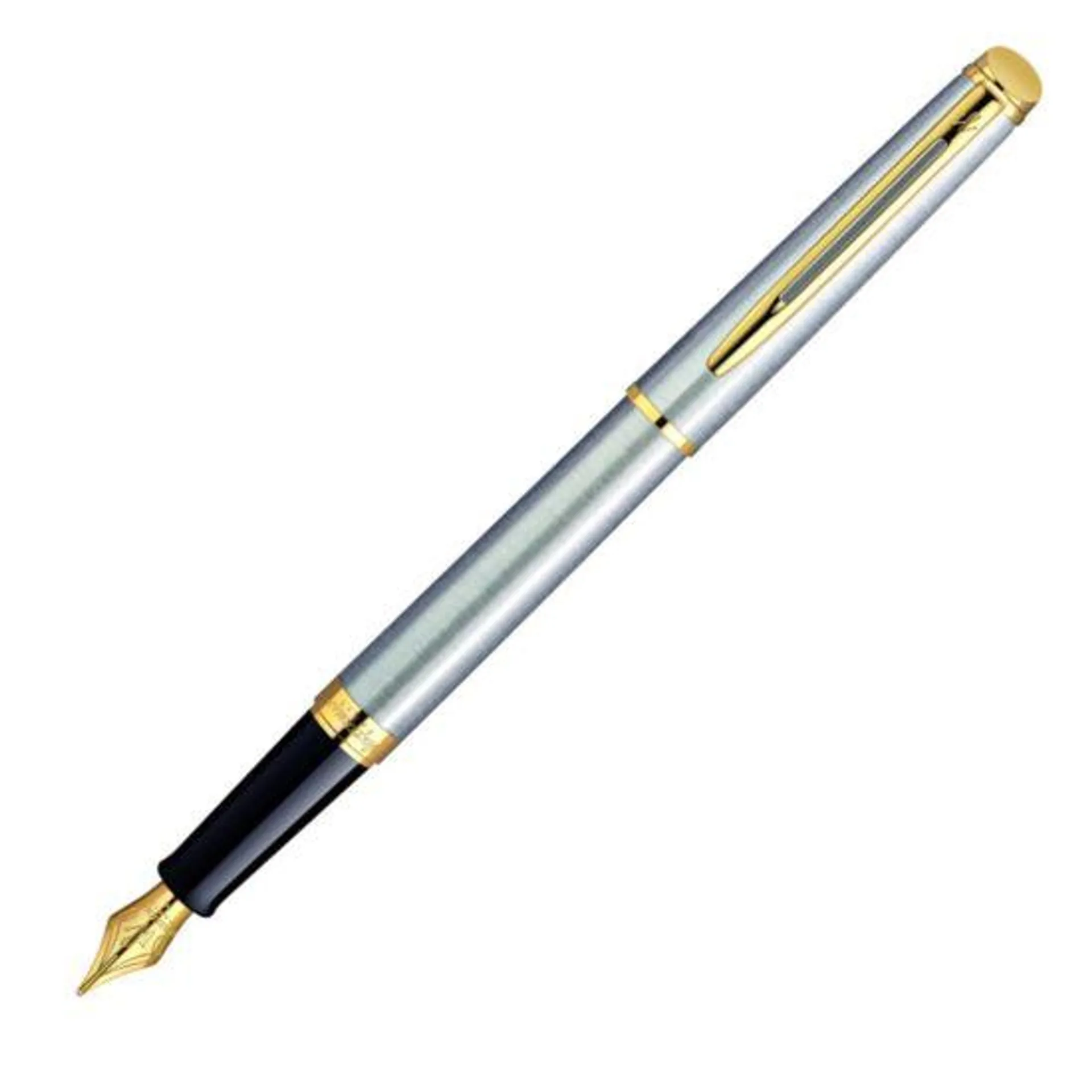 Waterman Hemisphere Stainless Steel Gold Tip Fountain Pen