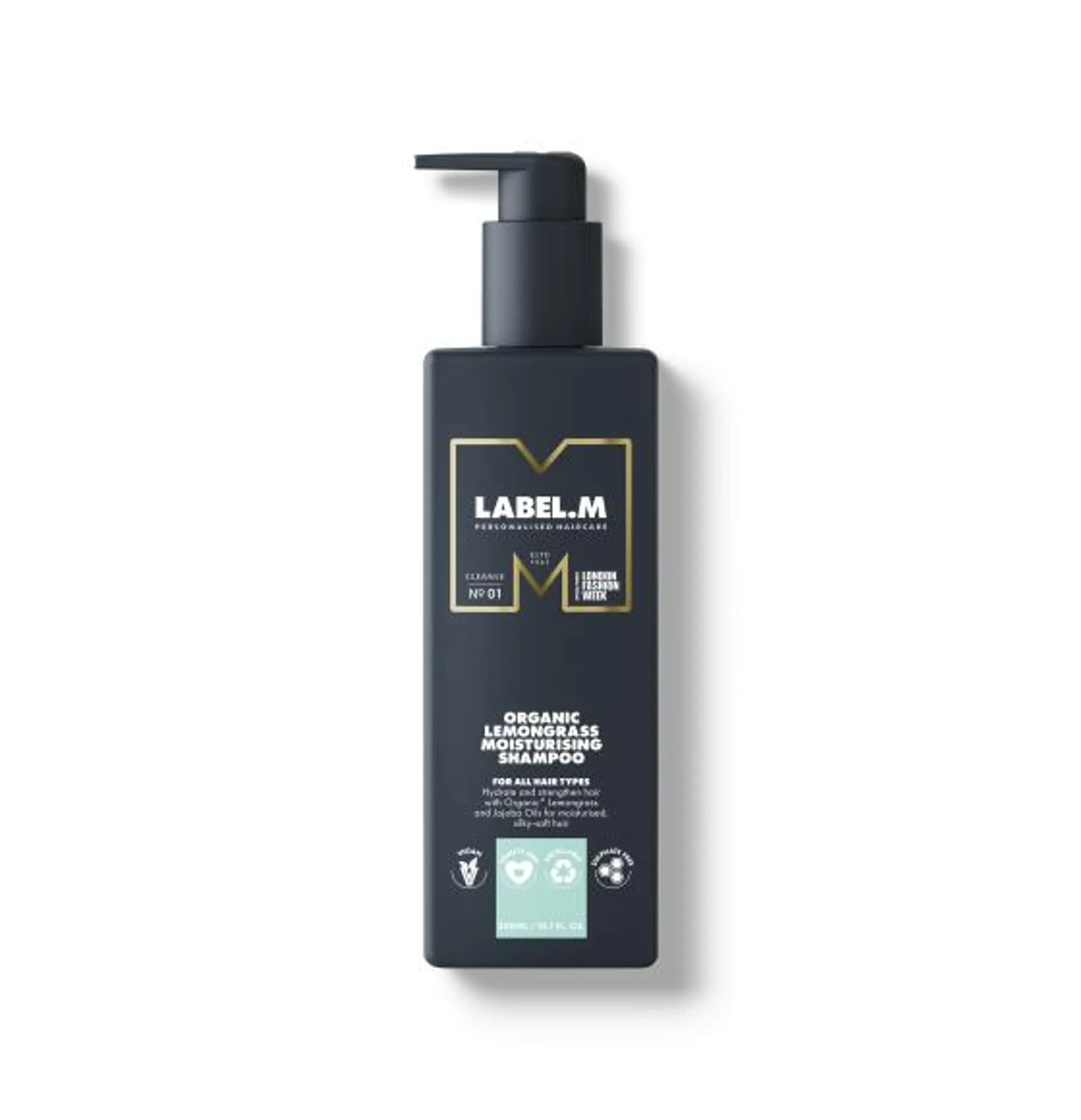LABEL.M Organic Lemongrass Moisturising Shampoo