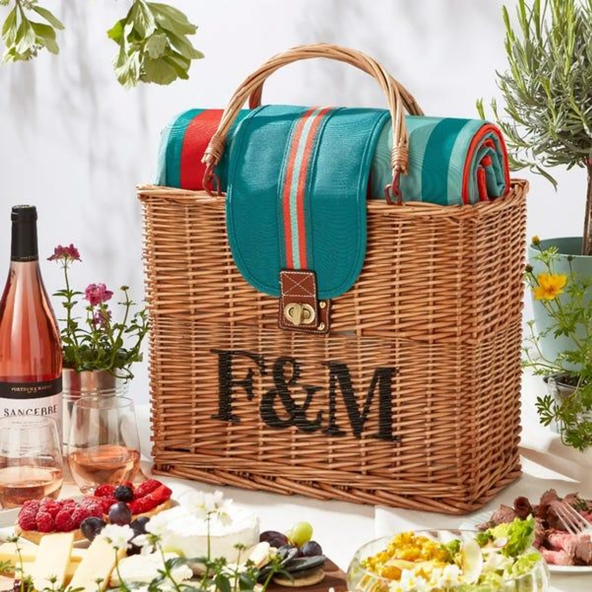 Fortnum’s Hamper Tote with Waterproof Picnic Blanket