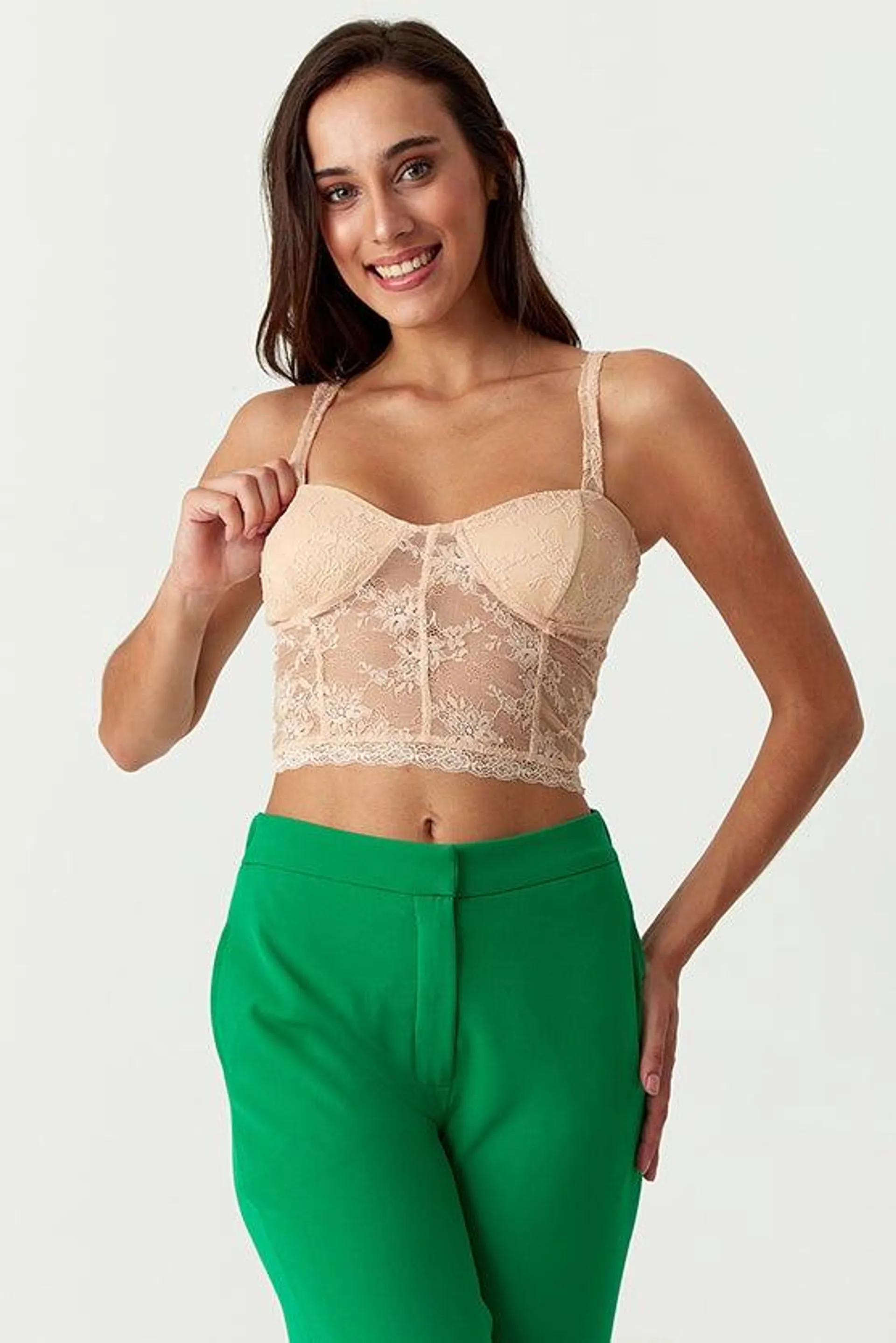 Neutral Lace Bralet