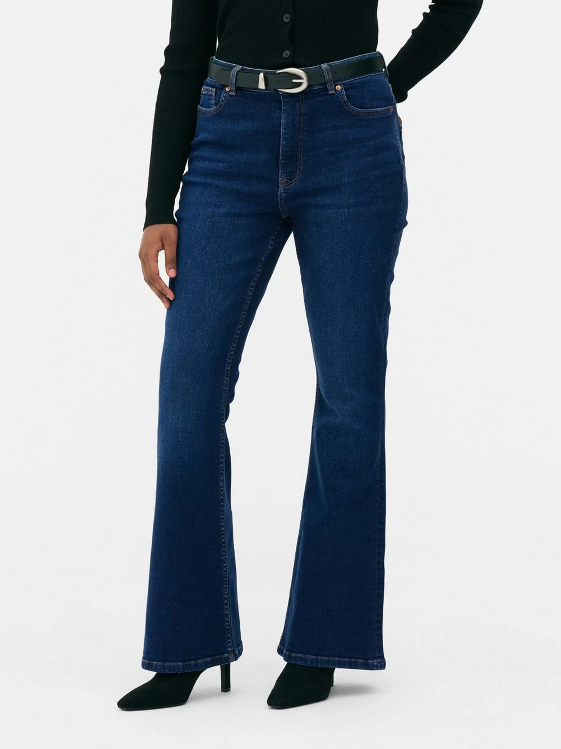 Flared Denim Jeans