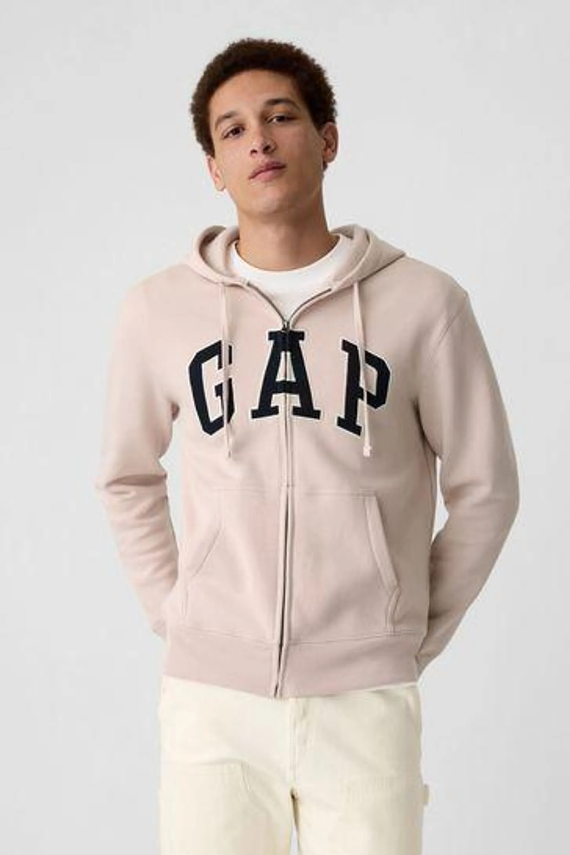 Logo Zip Up Hoodie