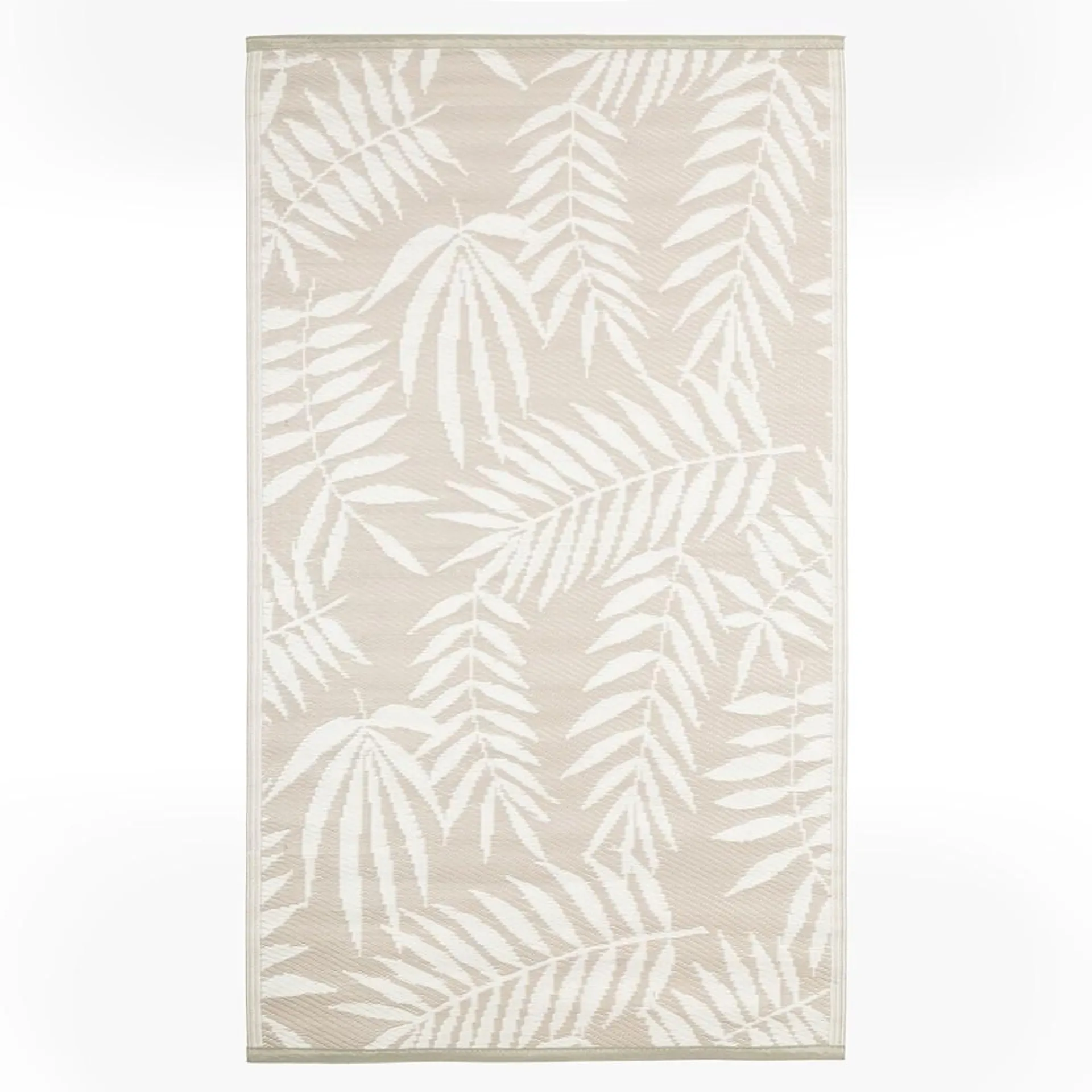 OUTDOOR RUG 90X150 - CREAM FLOWERS