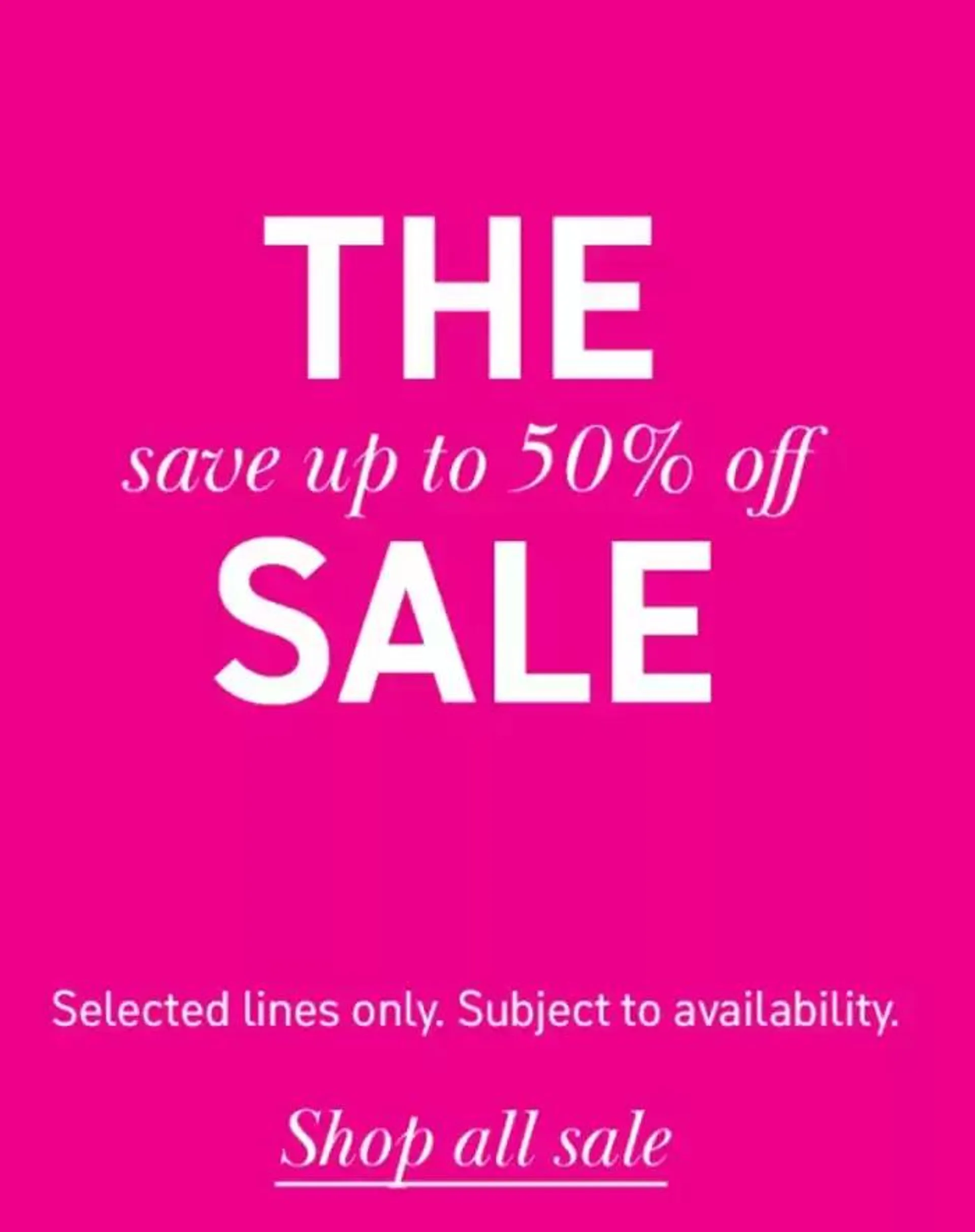 The Save Up To 50% Off Sale - 1