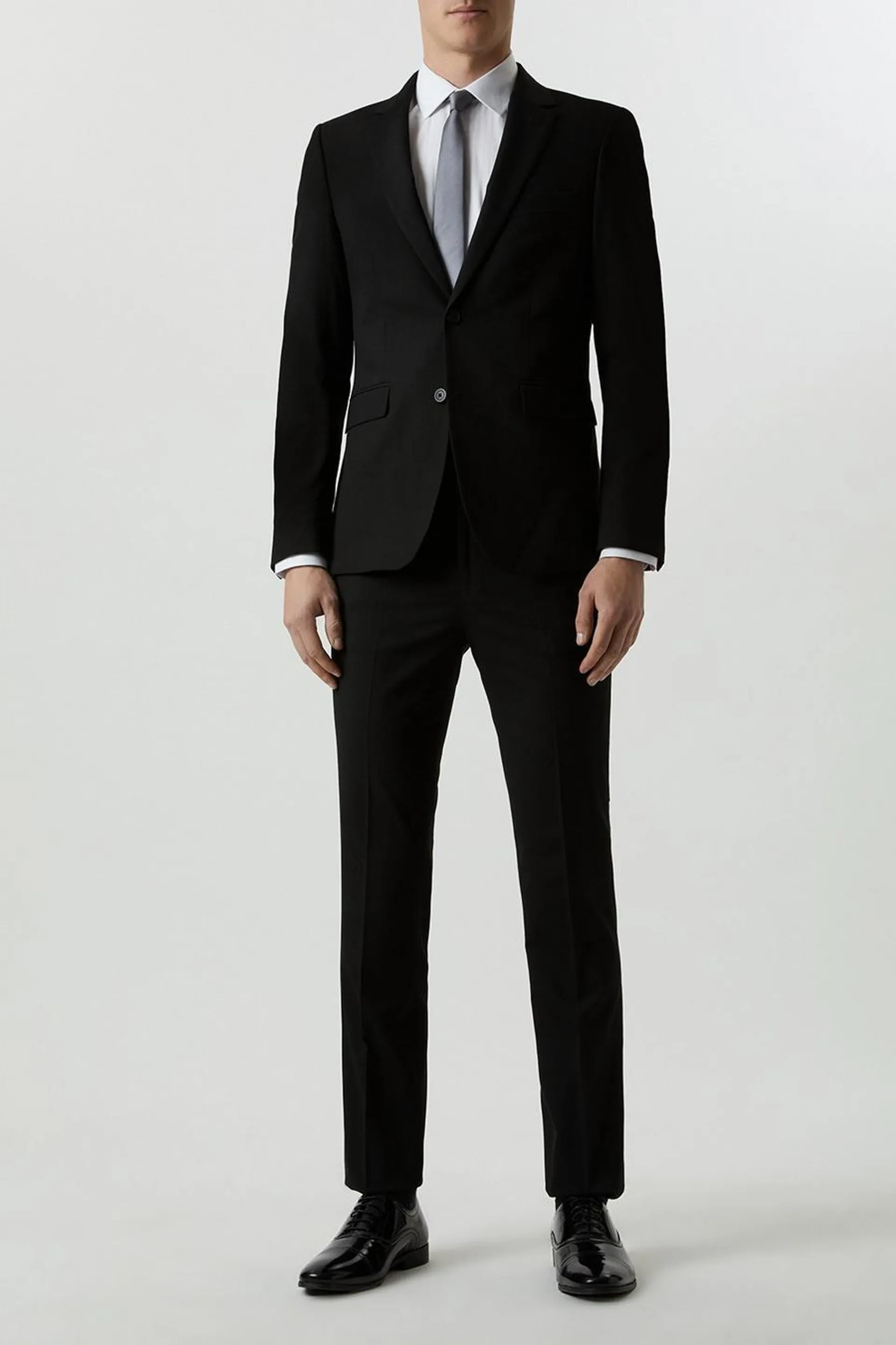 Tailored Fit Navy Essential Three-Piece Suit