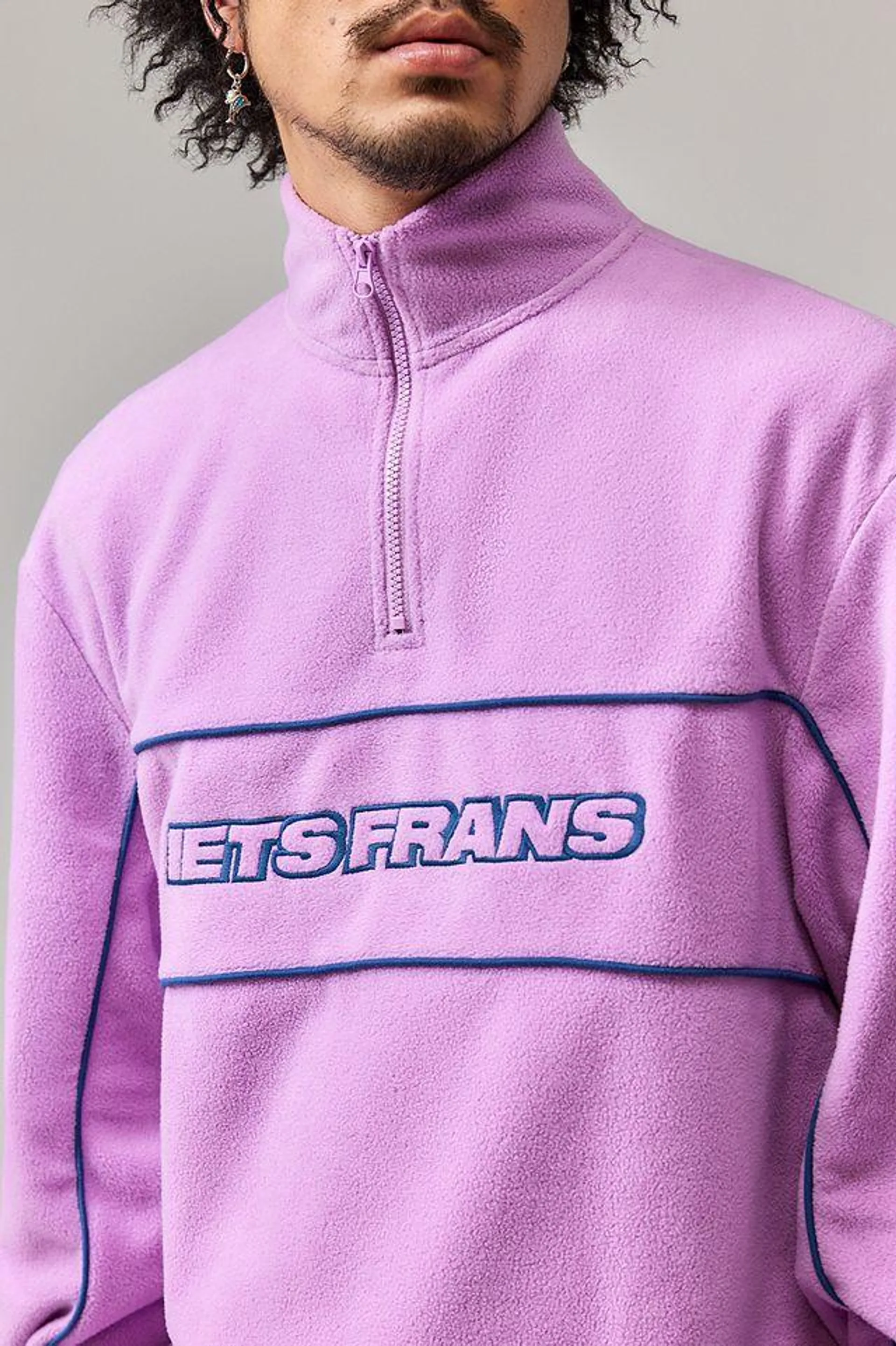 iets frans... Pink Piped Fleece