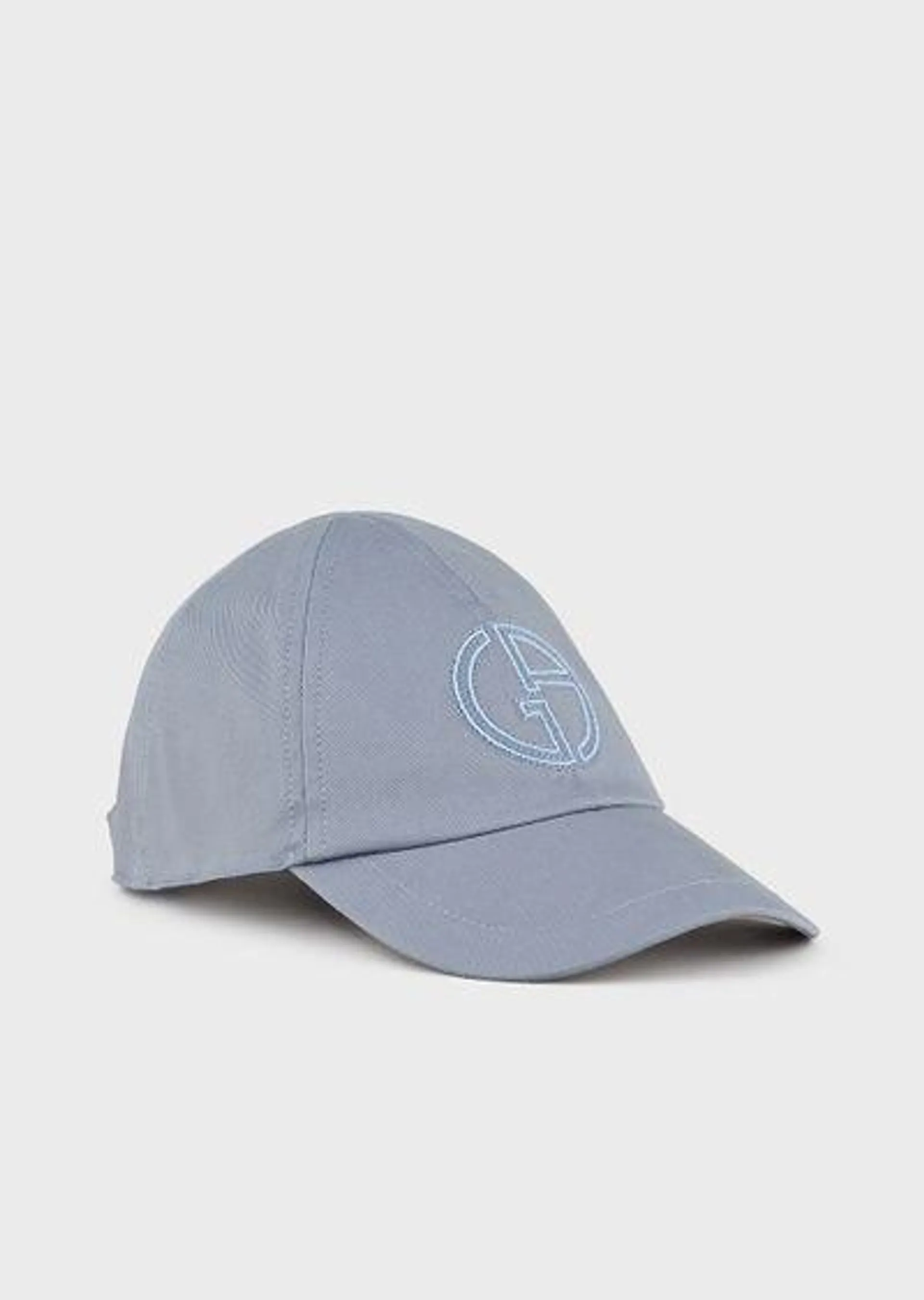 Stretch-cotton baseball cap with logo