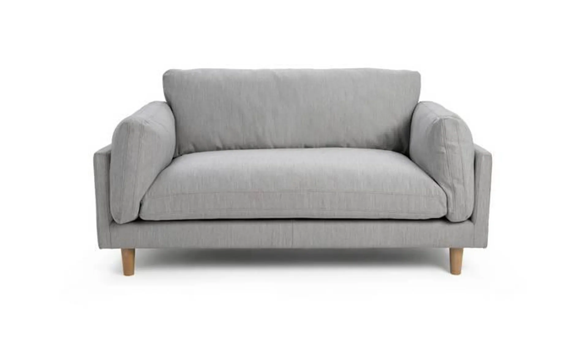 Habitat Salome Fabric 2 Seater Sofa - Light Grey