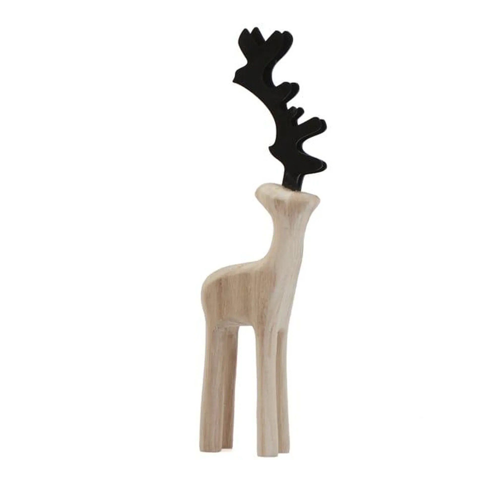 Nordic Spirit Large Wooden Reindeer