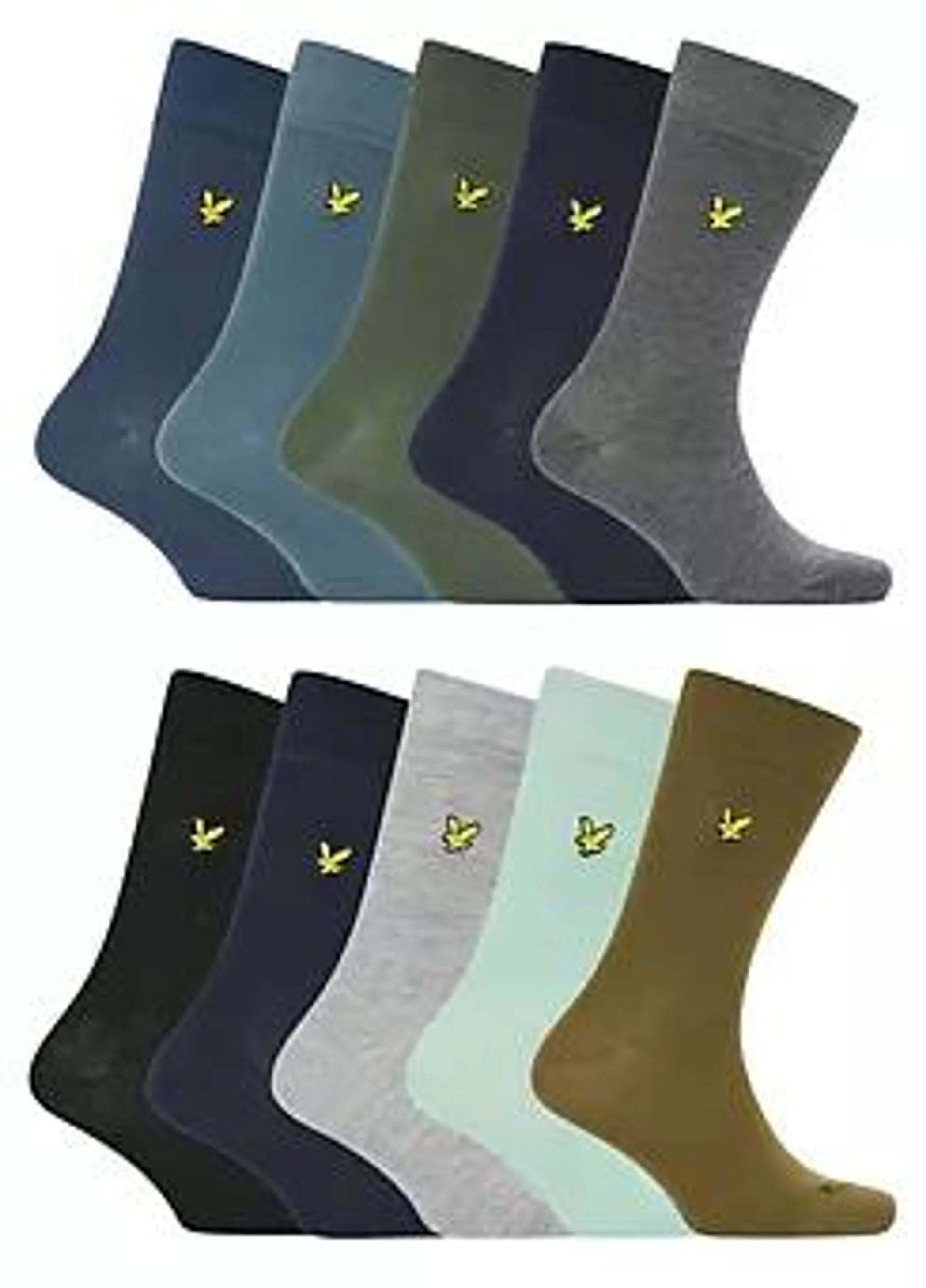 Lyle & Scott 10 Pack Romeo Cotton Socks Gift Box