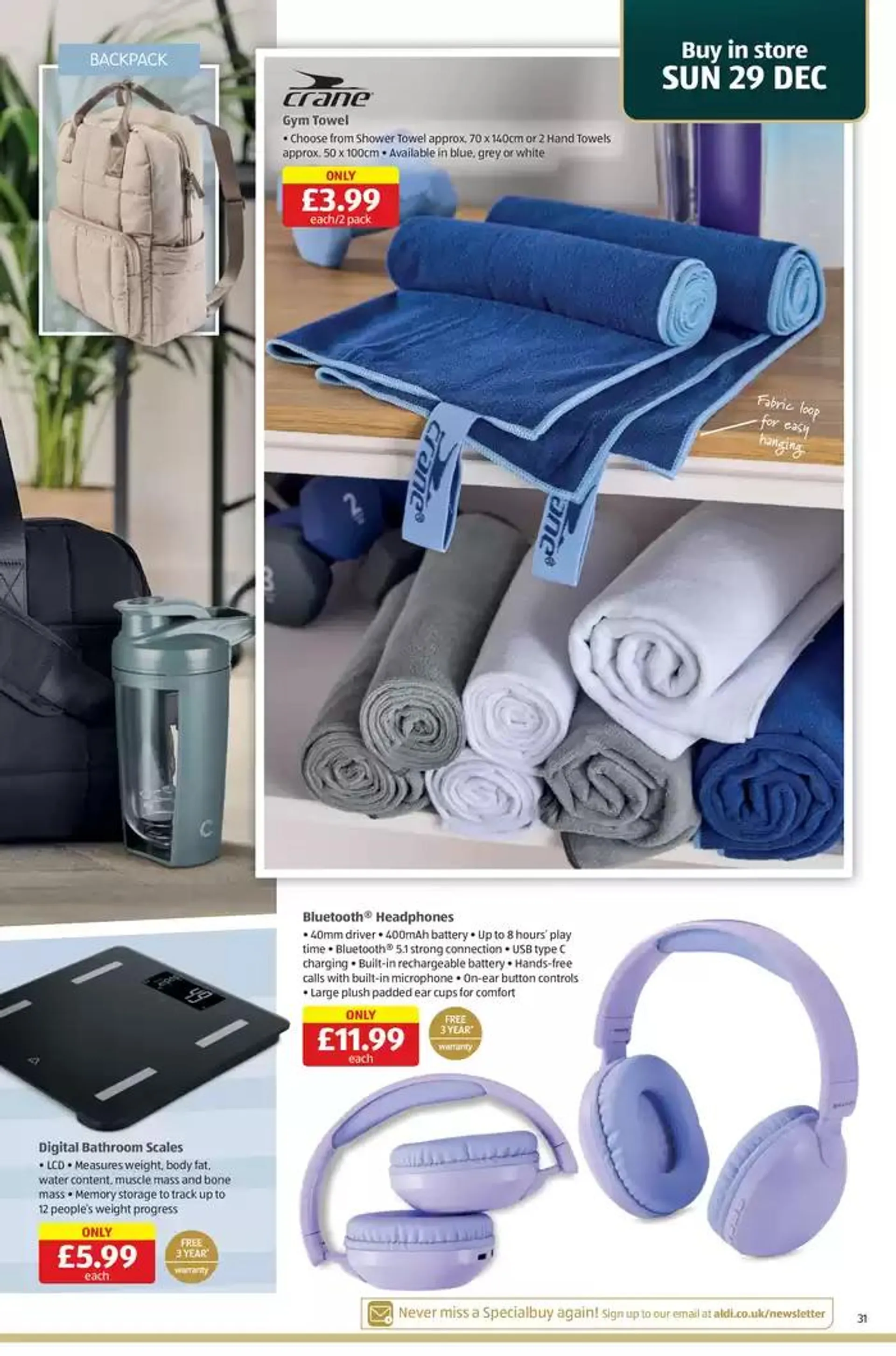 Aldi weekly offers from 20 December to 3 January 2025 - Catalogue Page 31