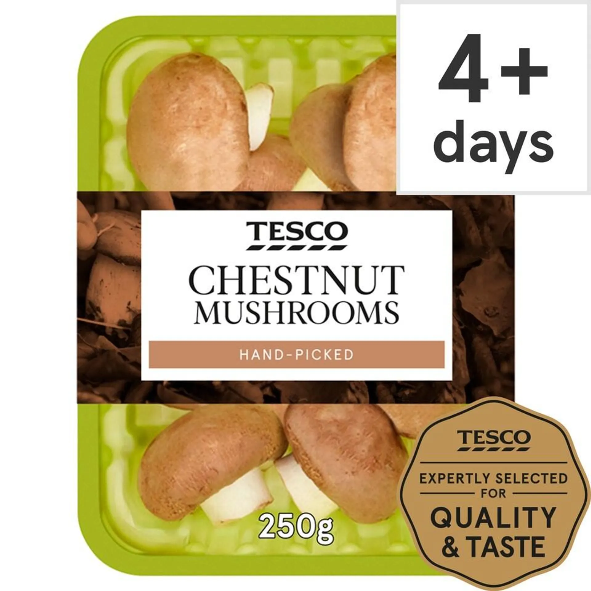 Tesco Chestnut Mushrooms 250G