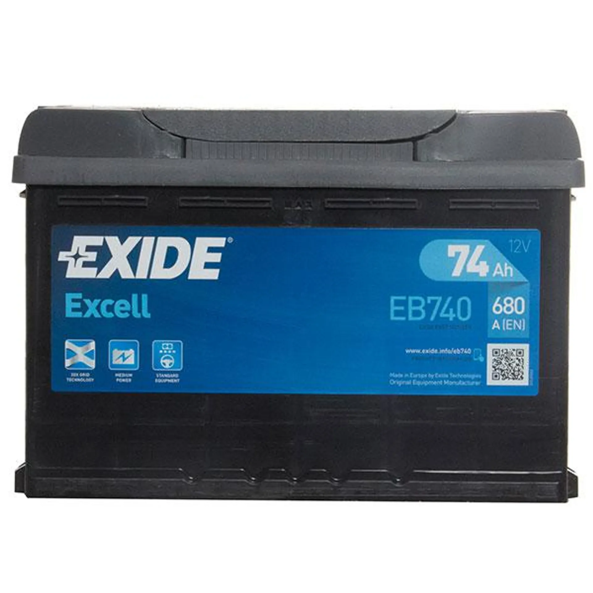 Exide Excel 096 Car Battery - 3 Year Guarantee