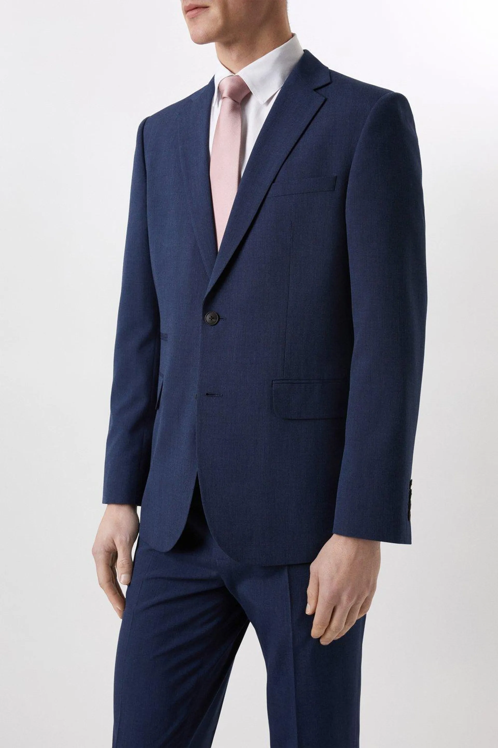Tailored Fit Navy End On End Two-Piece Suit