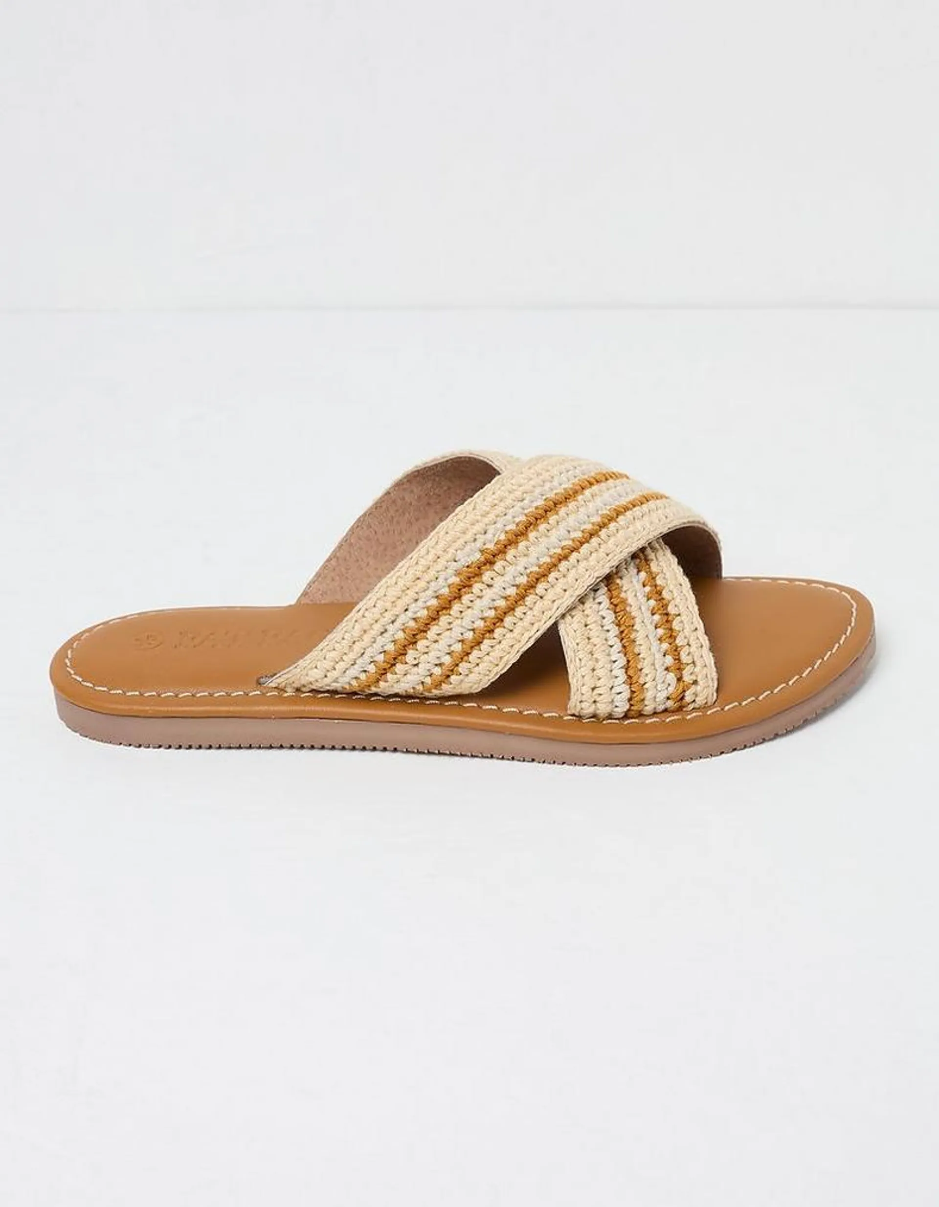 Maeve Crossover Macrame Sliders