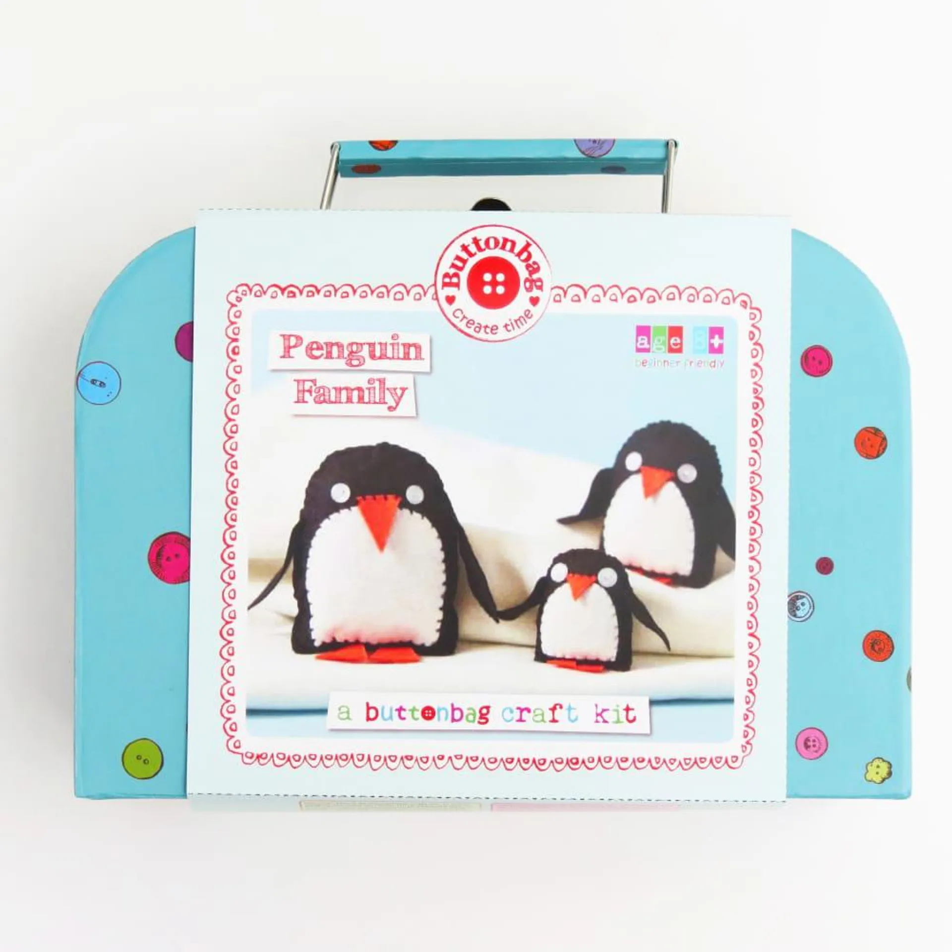 ButtonBag Penguin Family Sewing Kit