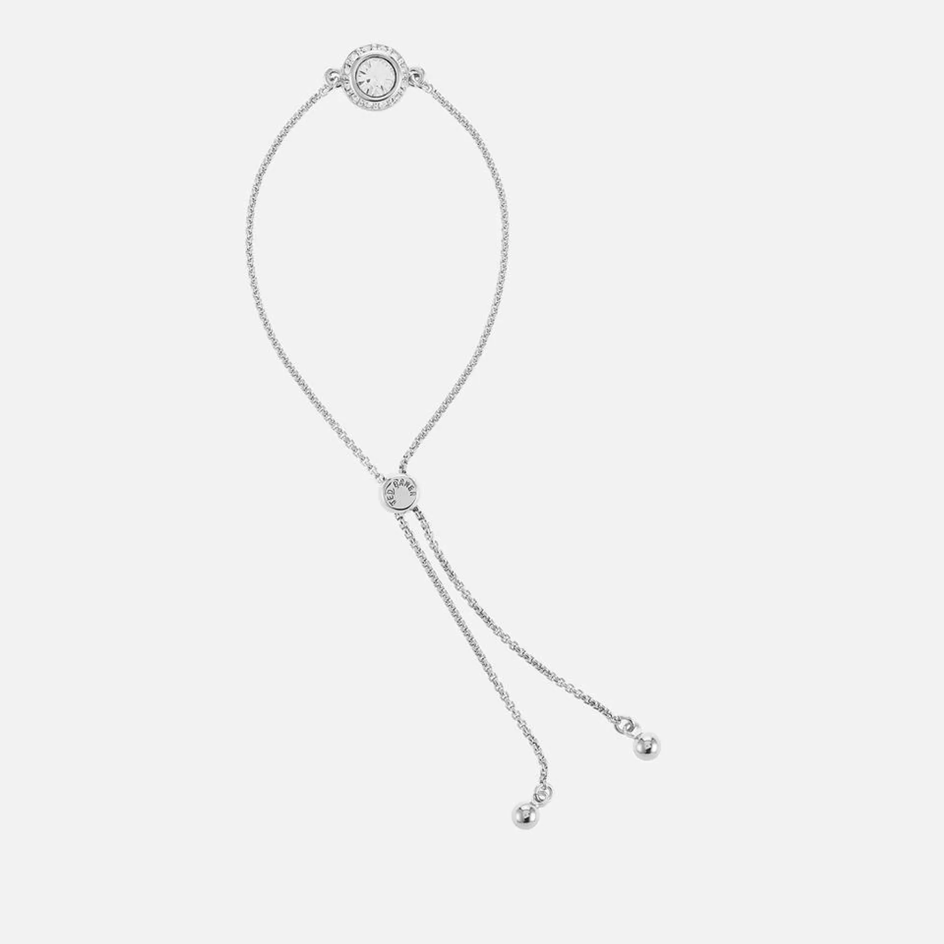 Ted Baker Soleta Solitaire Silver-Plated Adjustable Bracelet