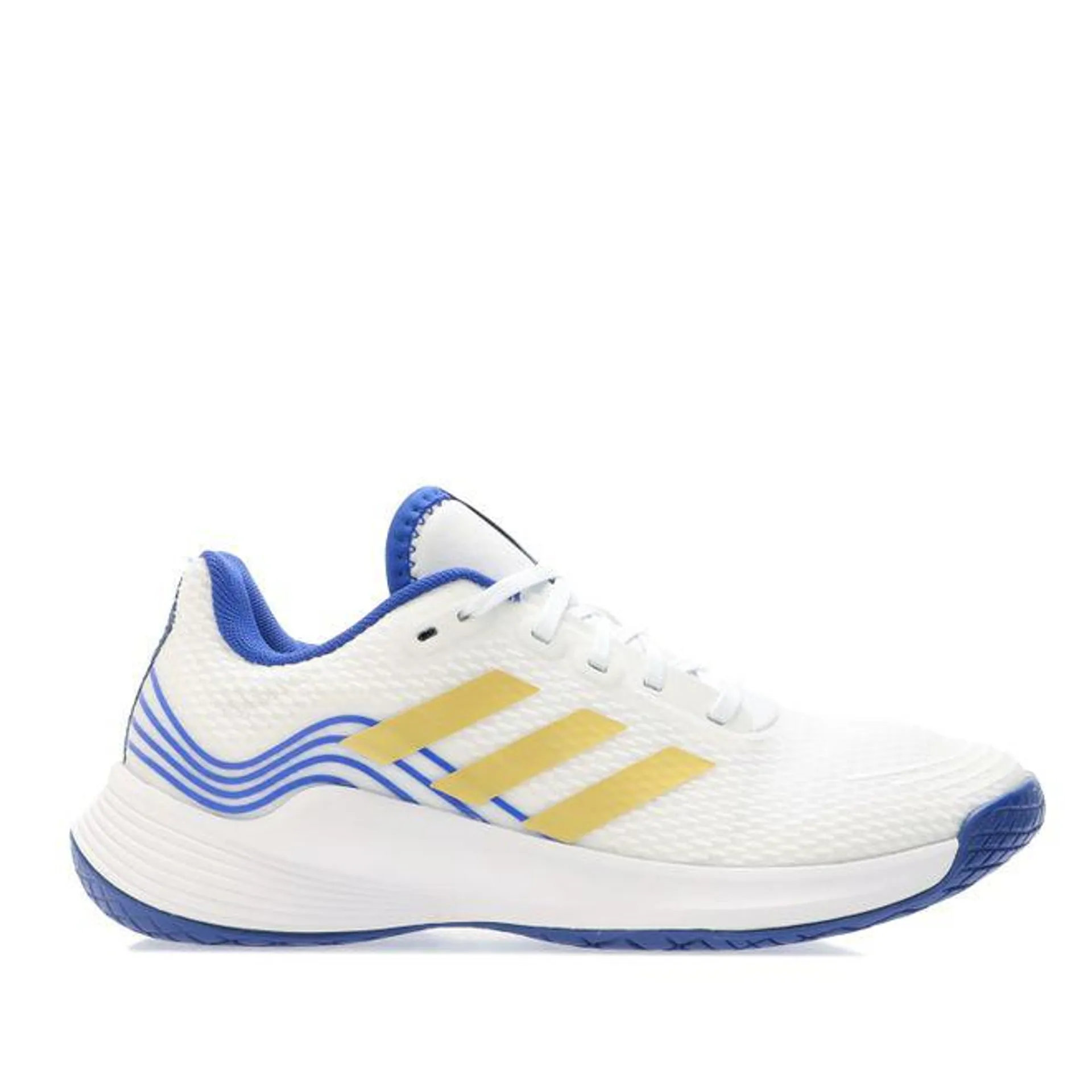 adidas Mens Novaflight Volleyball Trainers in White gold
