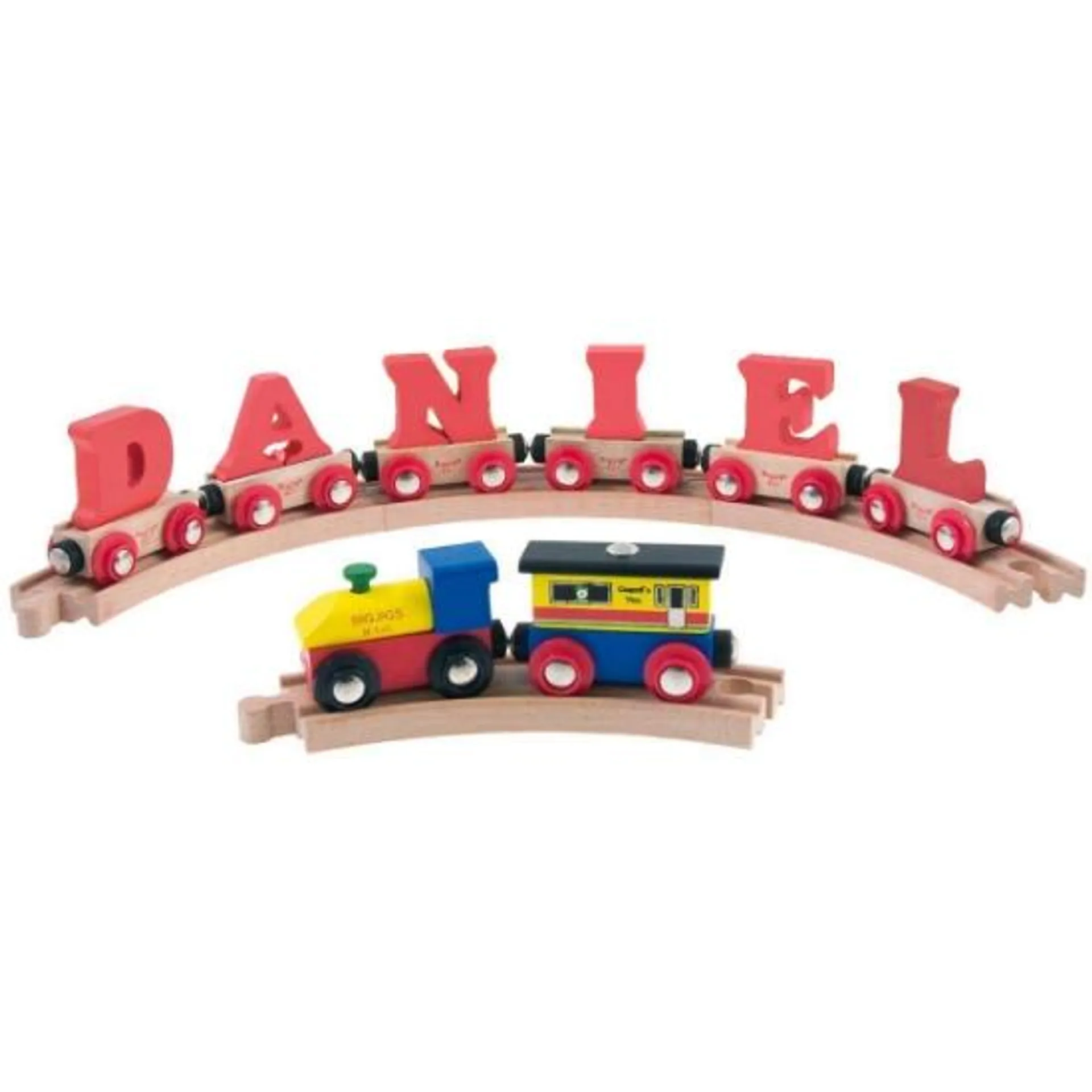 Rail Train Name - All Red Letters