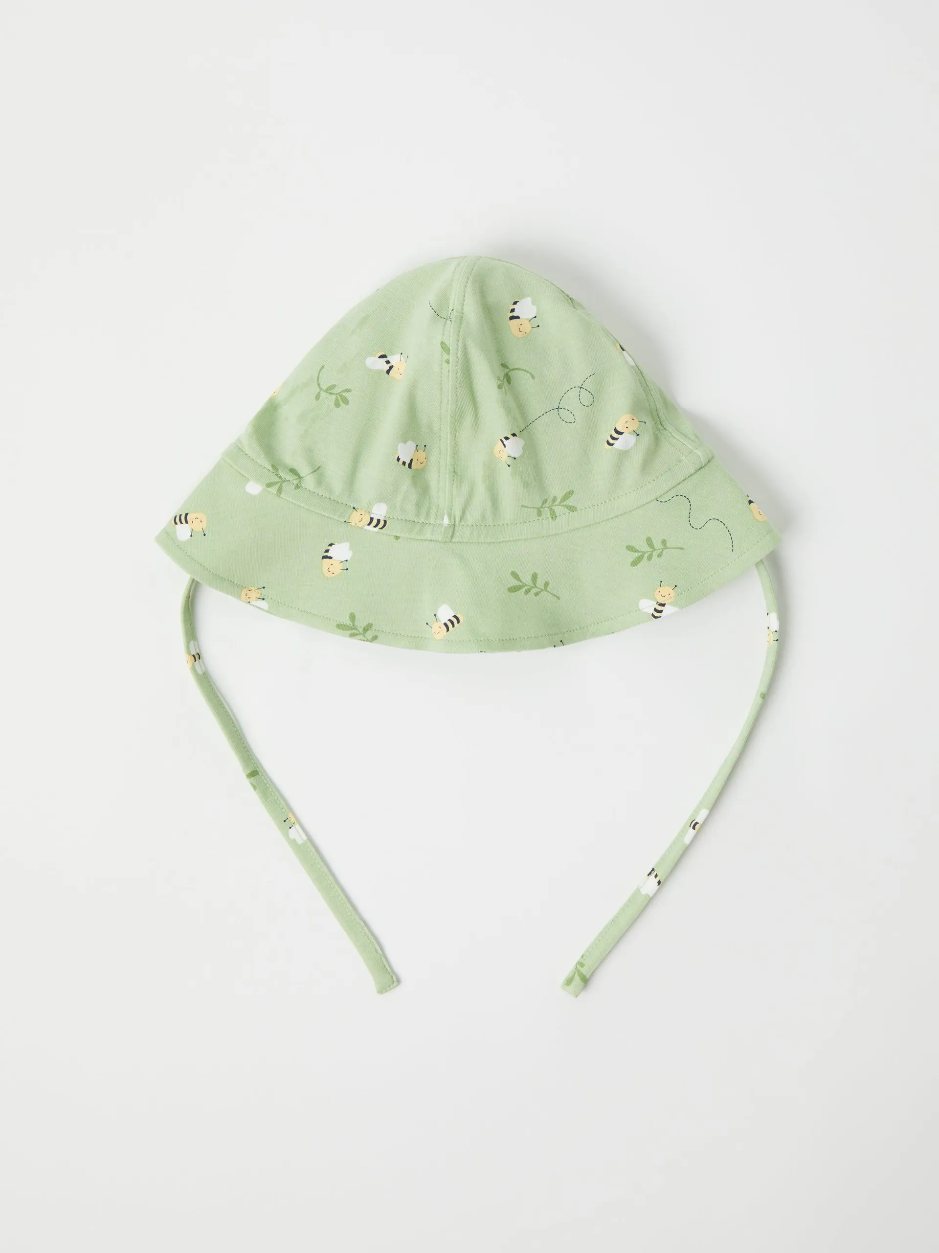 Bee Print Baby Sun Hat