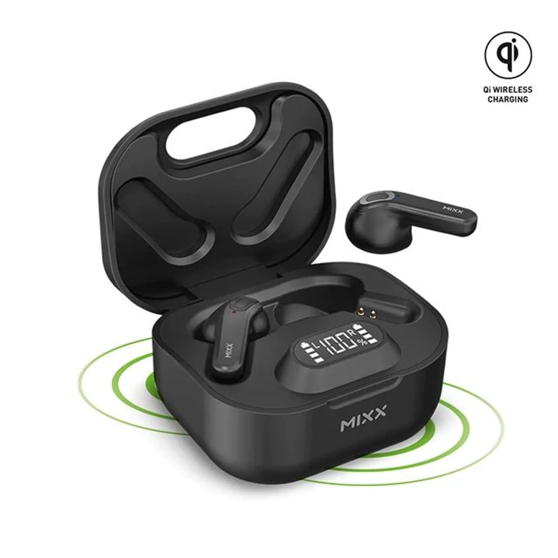 Mixx Audio Streambuds Hybrid Midnight Black True Wireless Bluetooth Earphones