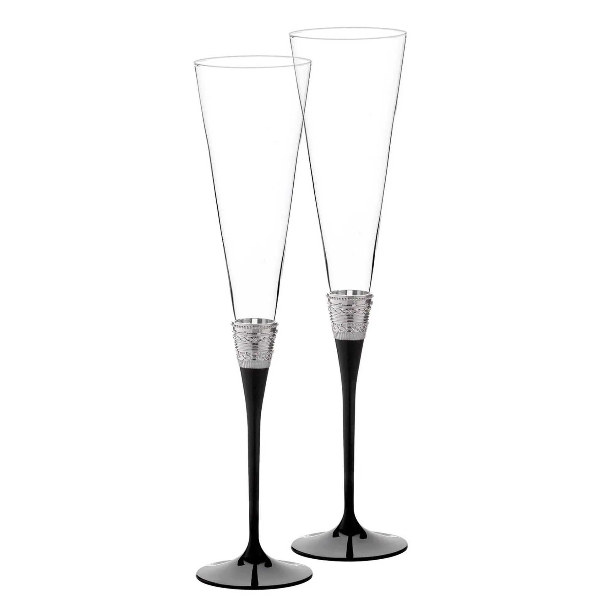 Vera Wang With Love Noir Toasting Flute, Set of 2