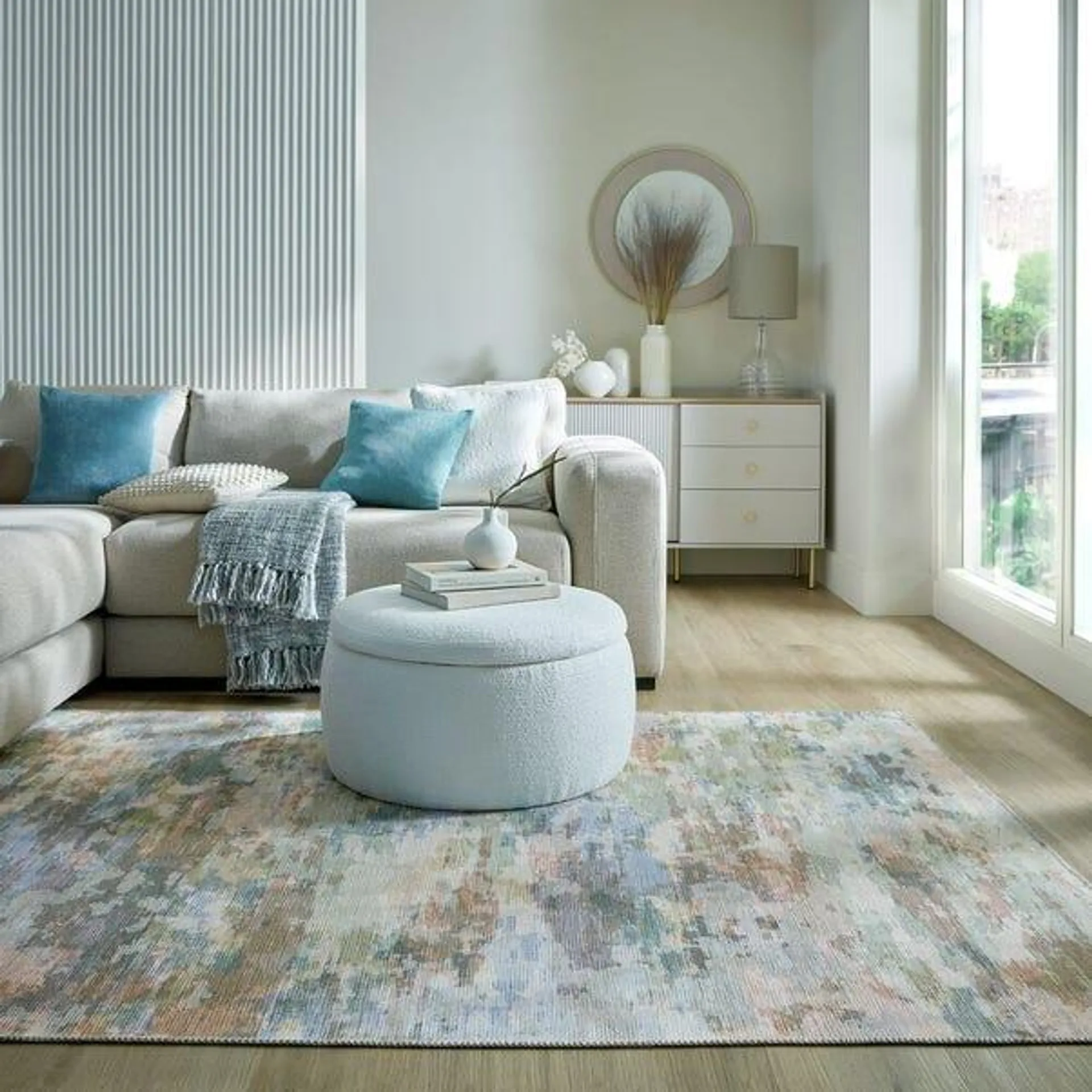 Adriana Abstract Washable Rug