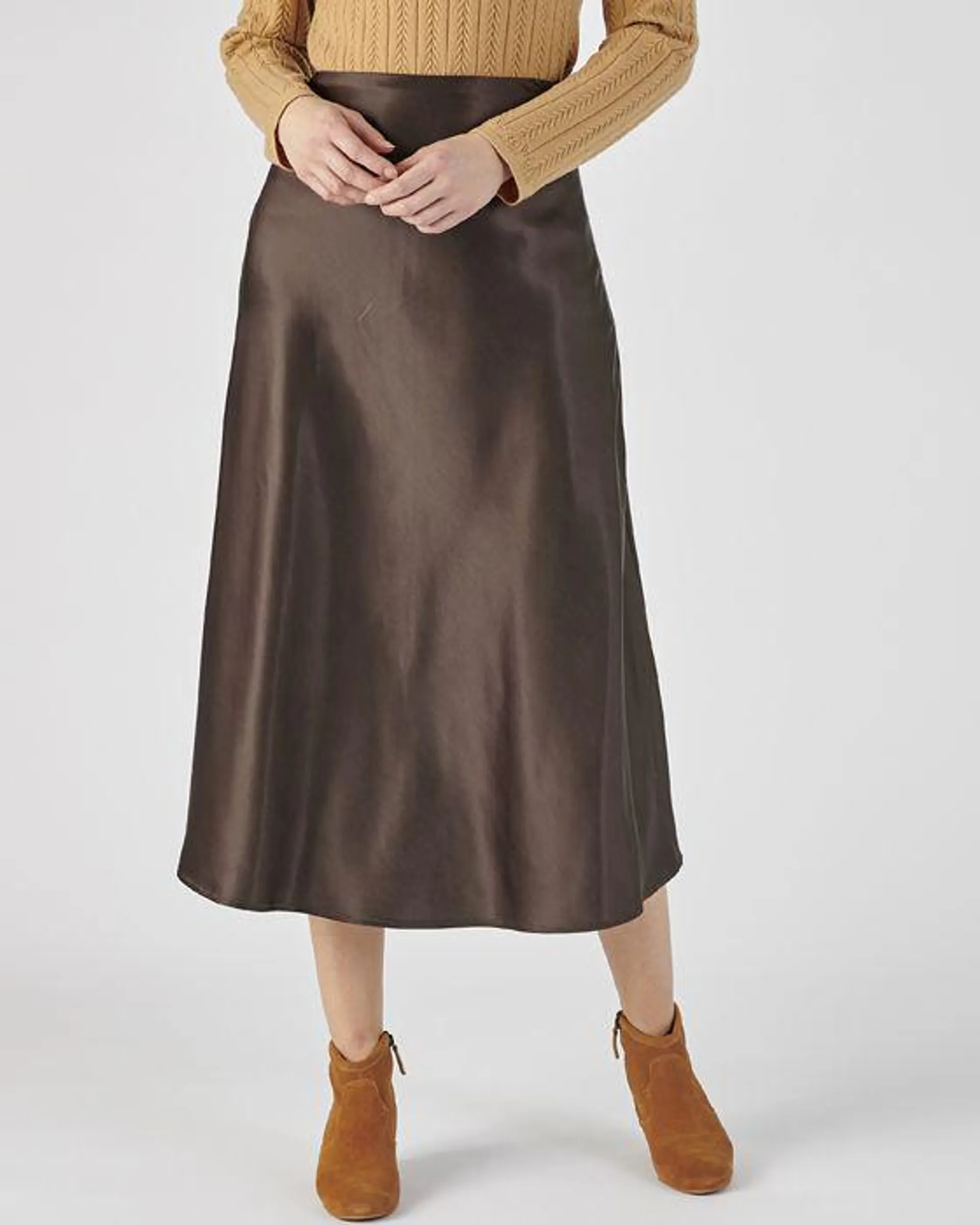 Satin Slip Skirt