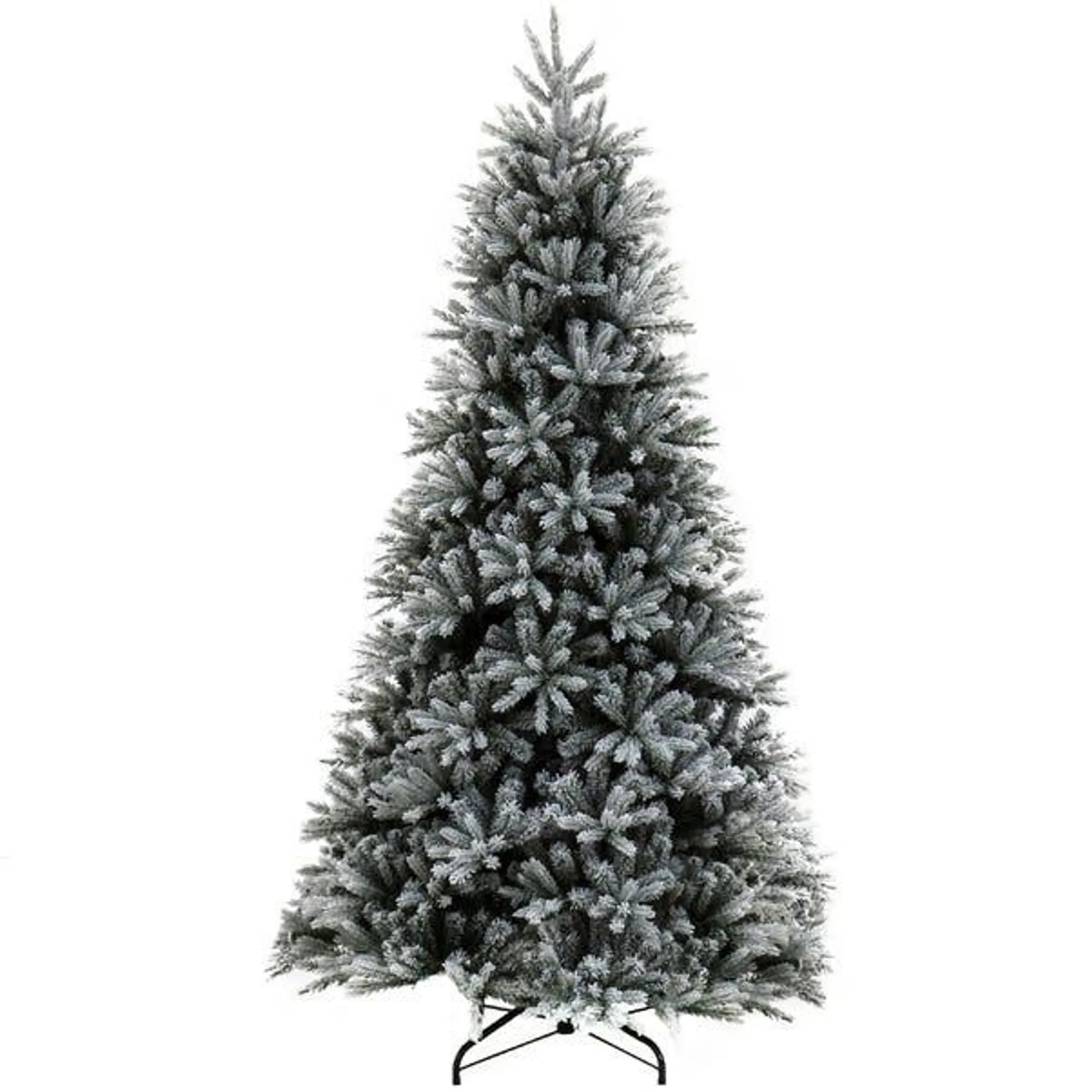 6.5ft Feel Real Snowy St. Petersburg Fir Hinged Christmas Tree