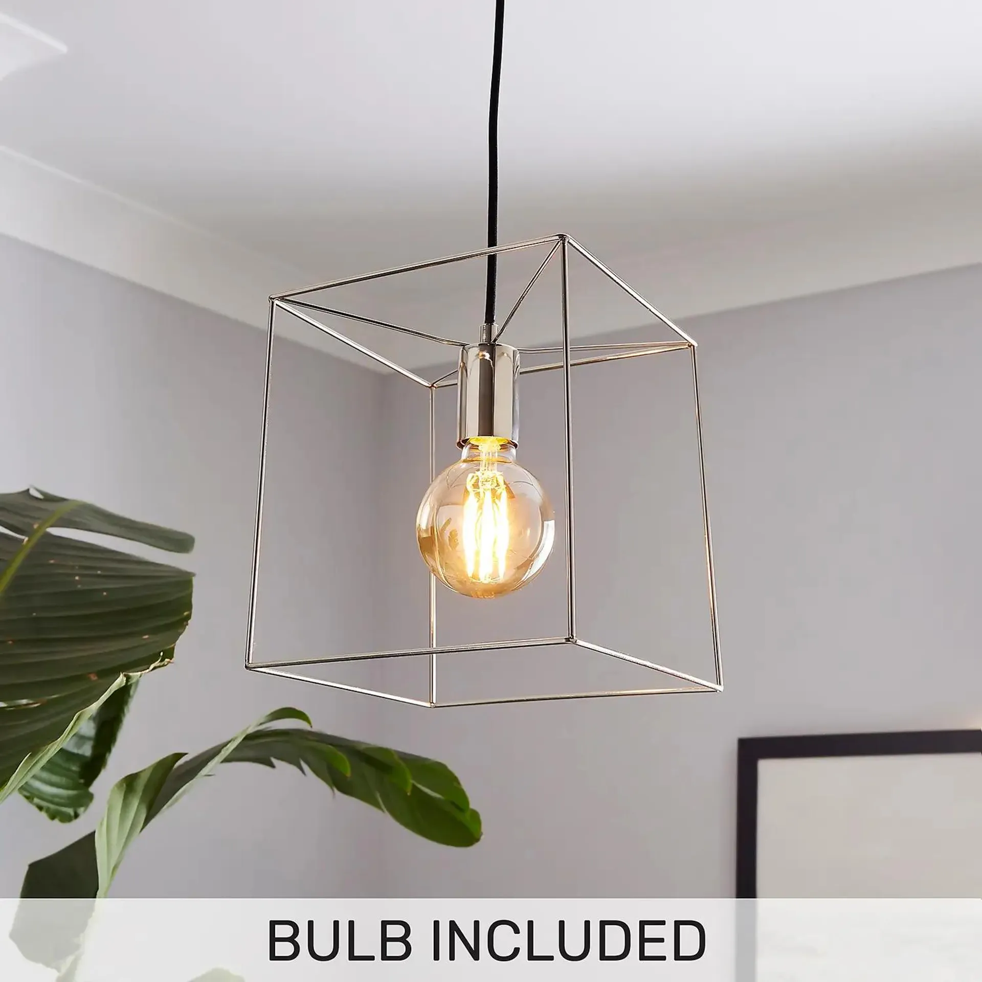 Edge 1 Light Pendant - Polished Nickel