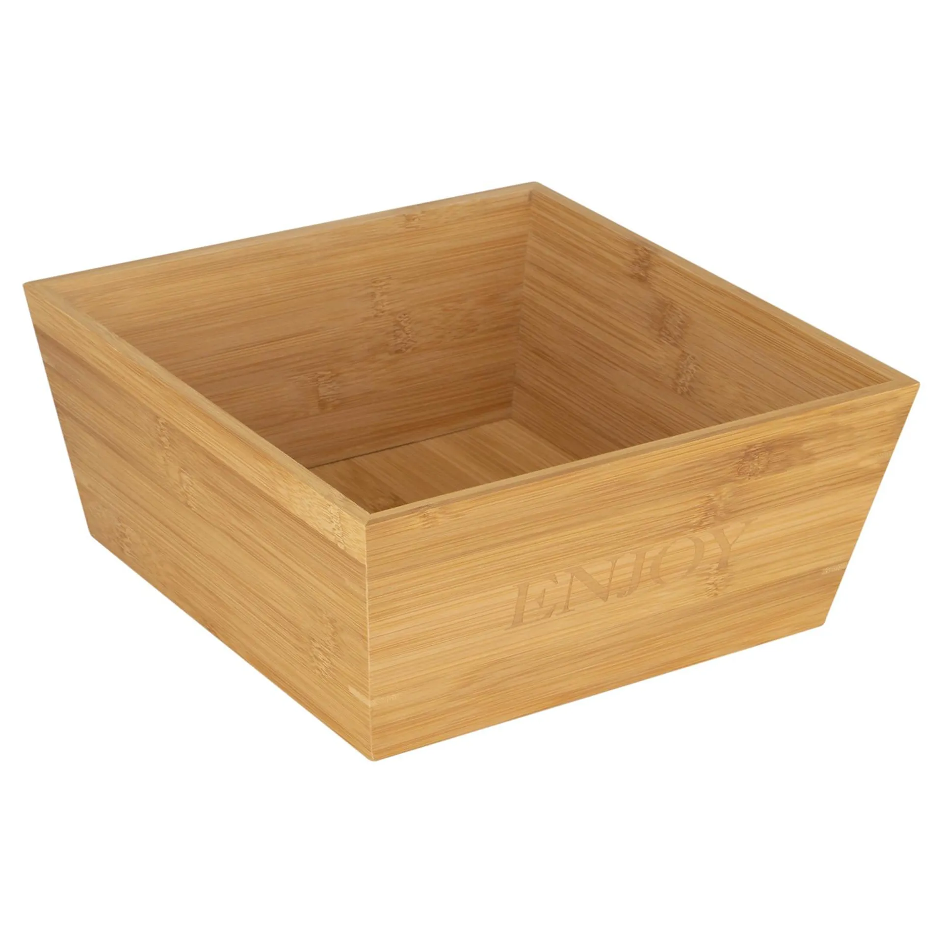 Large Bamboo Square Bowl