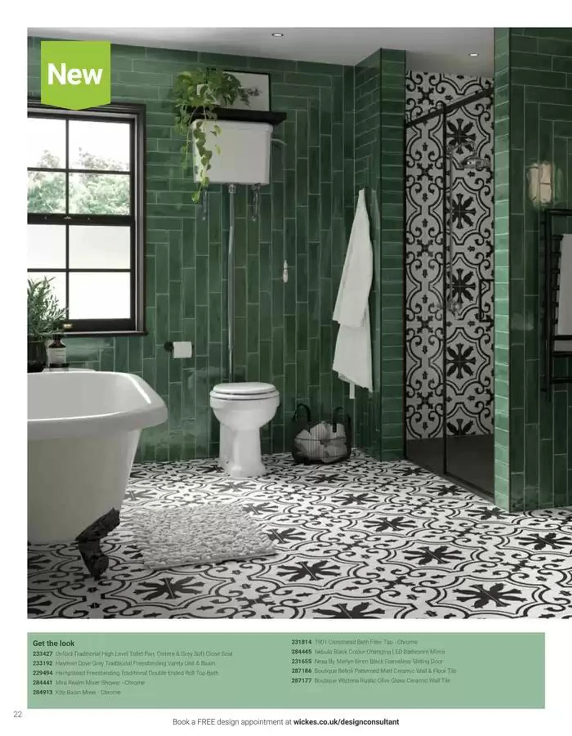 Wickes Bespoke Bathrooms brochure from 5 November to 31 December 2024 - Catalogue Page 22