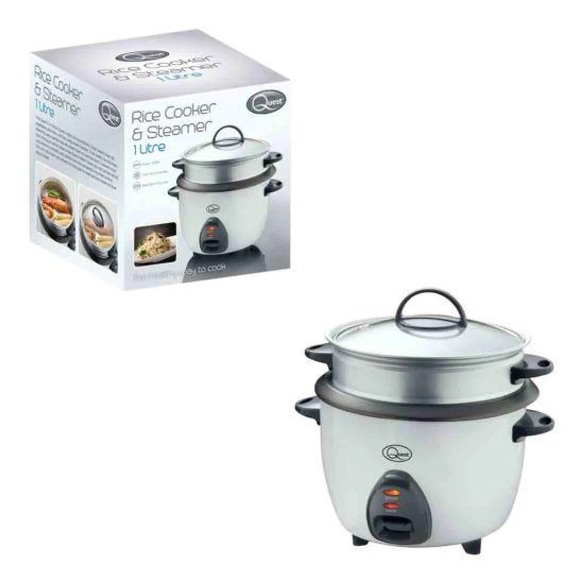 Quest 1 Litre Rice Cooker And Steamer
