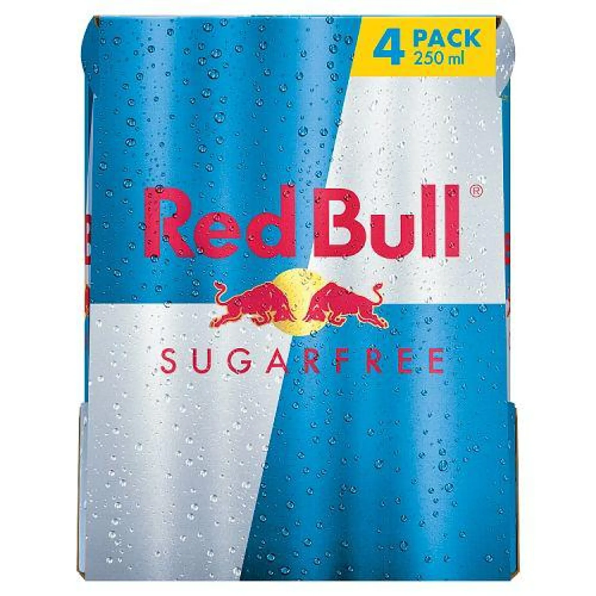 Red Bull Energy Drink, Sugar Free 4x250ml