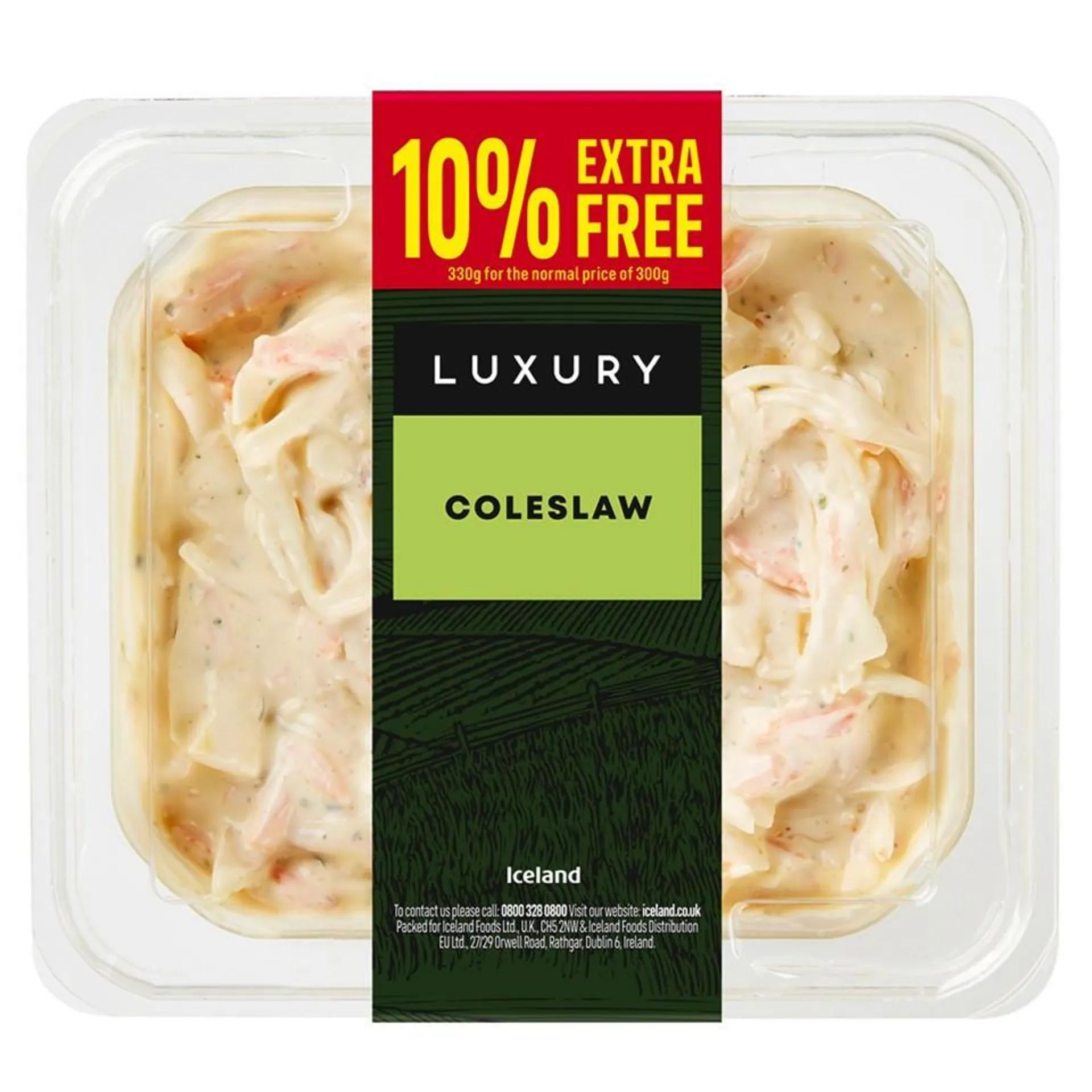 Iceland Luxury Coleslaw 330g (10% Extra Free)