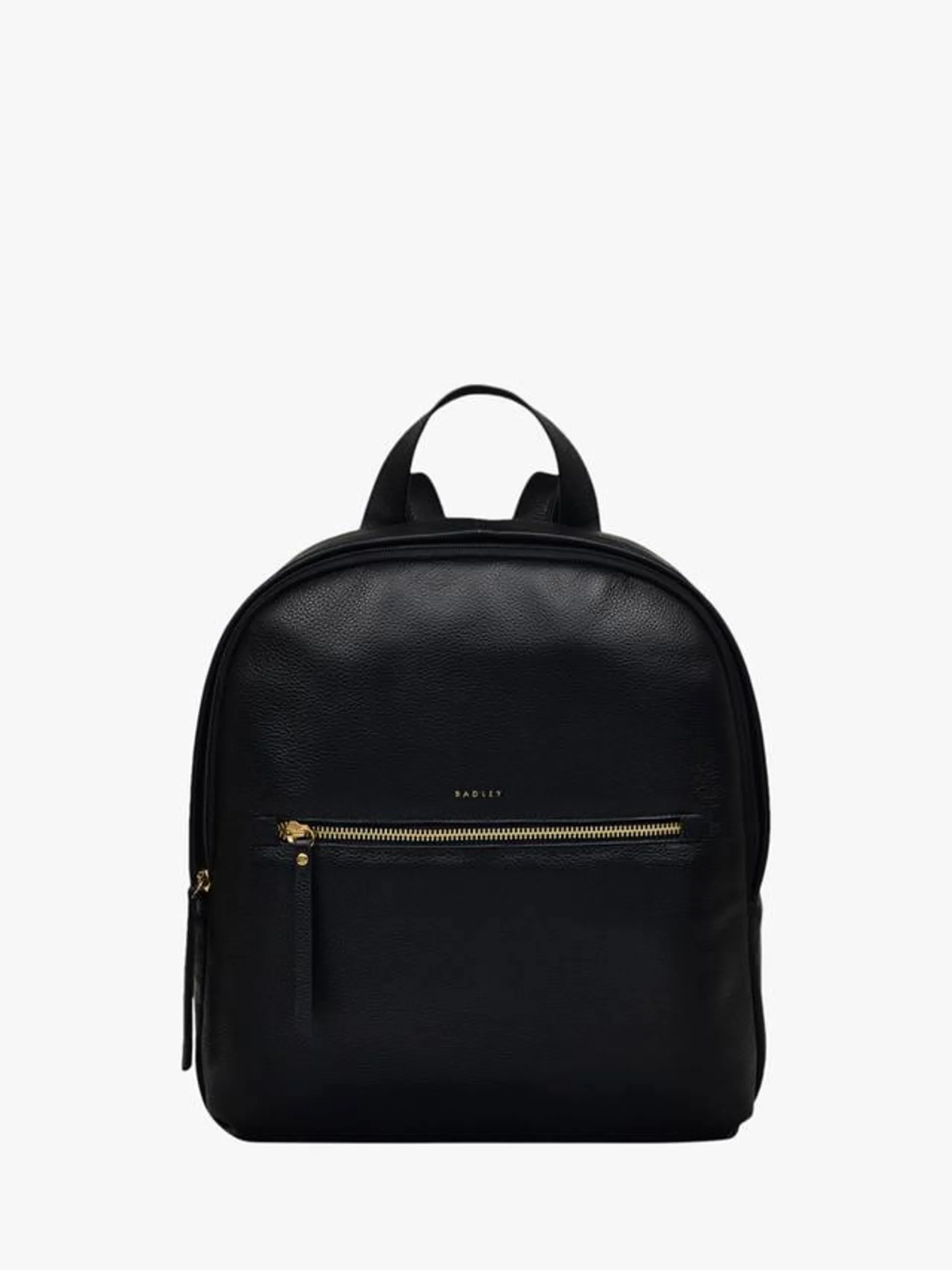 Gordon Road Leather Backpack, Black