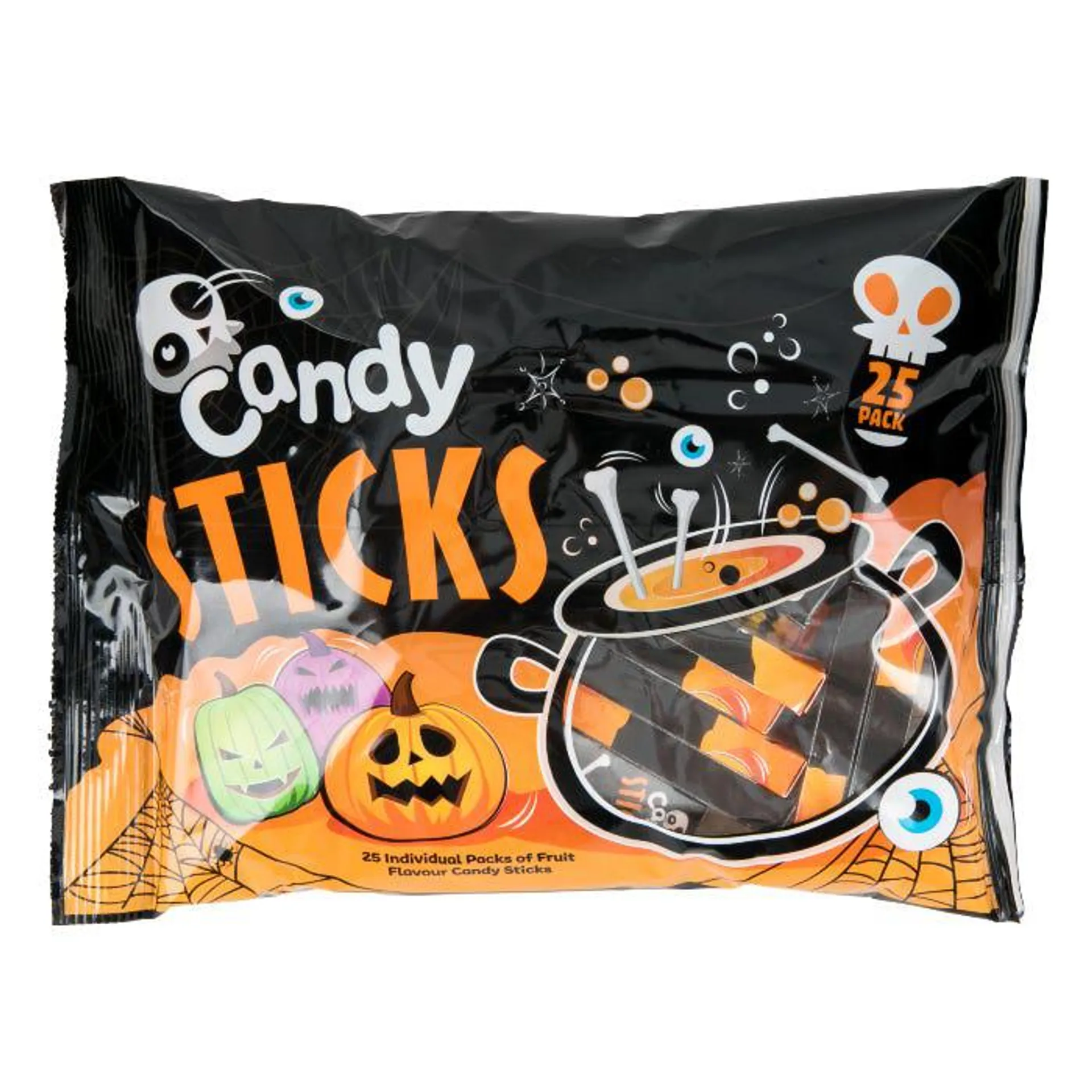 Halloween Candy Sticks, 2.6g (Pack of 25)
