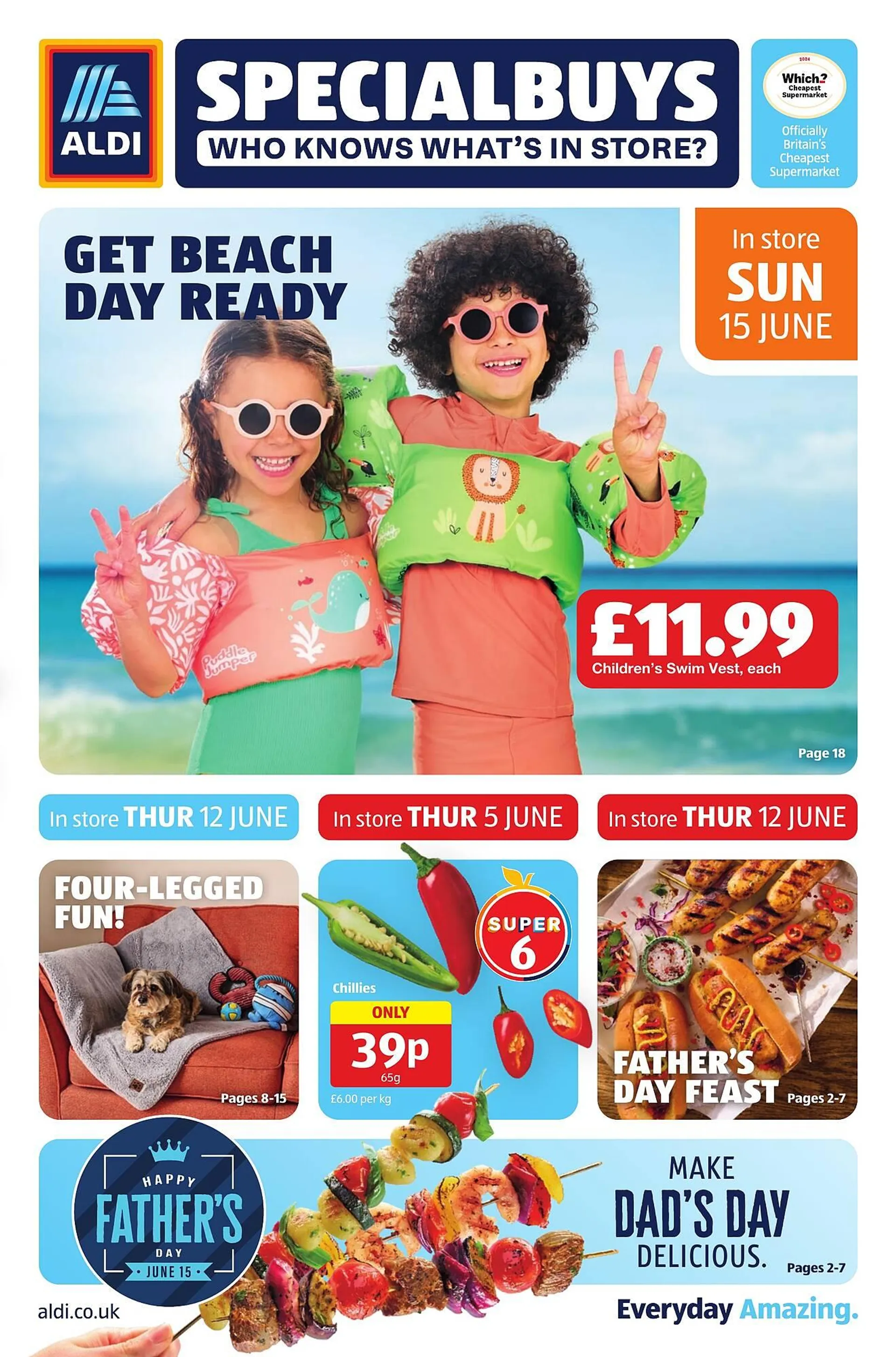 Aldi leaflet from 12 June to 15 June 2025 - Catalogue Page 1