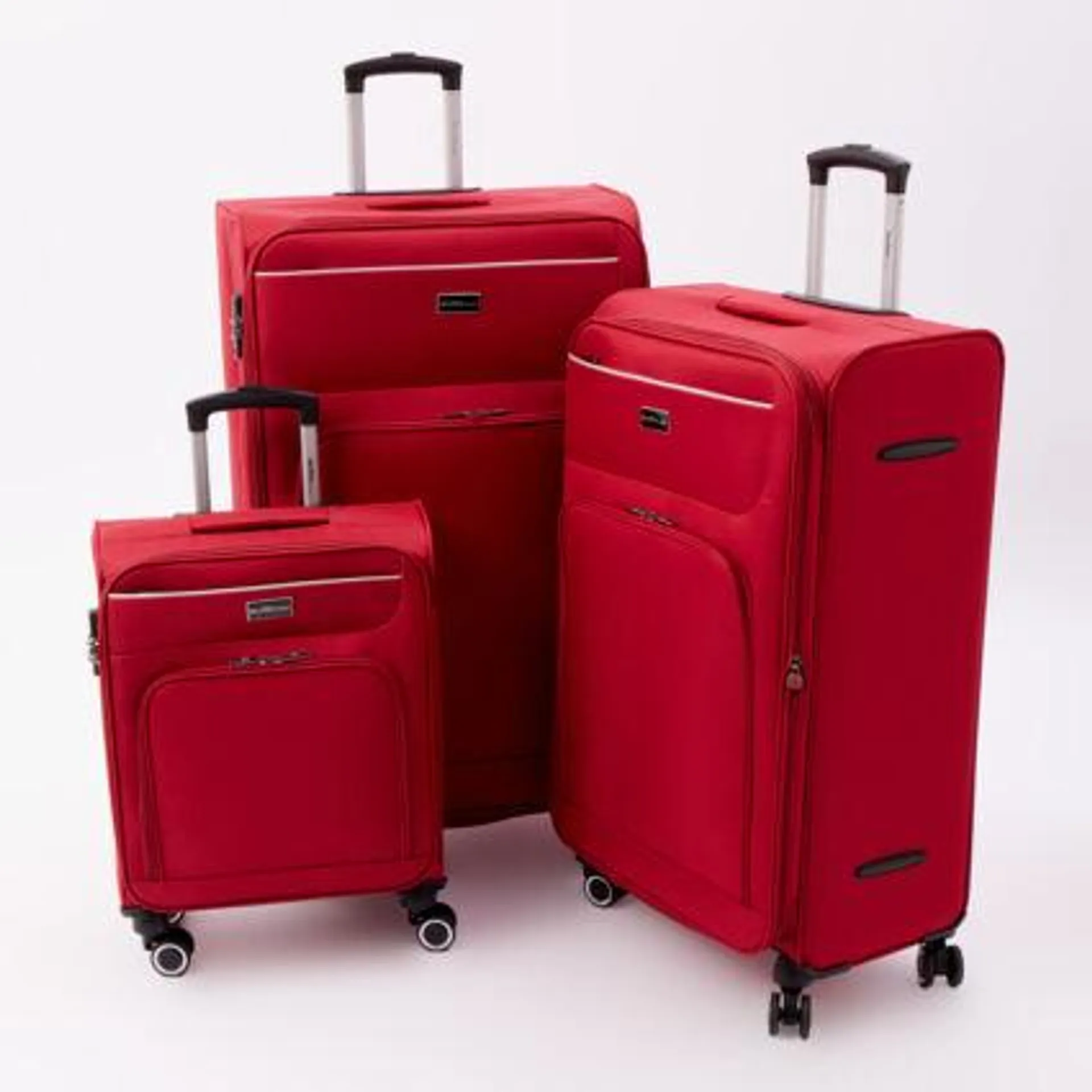 Red Corniche Softshell Suitcases