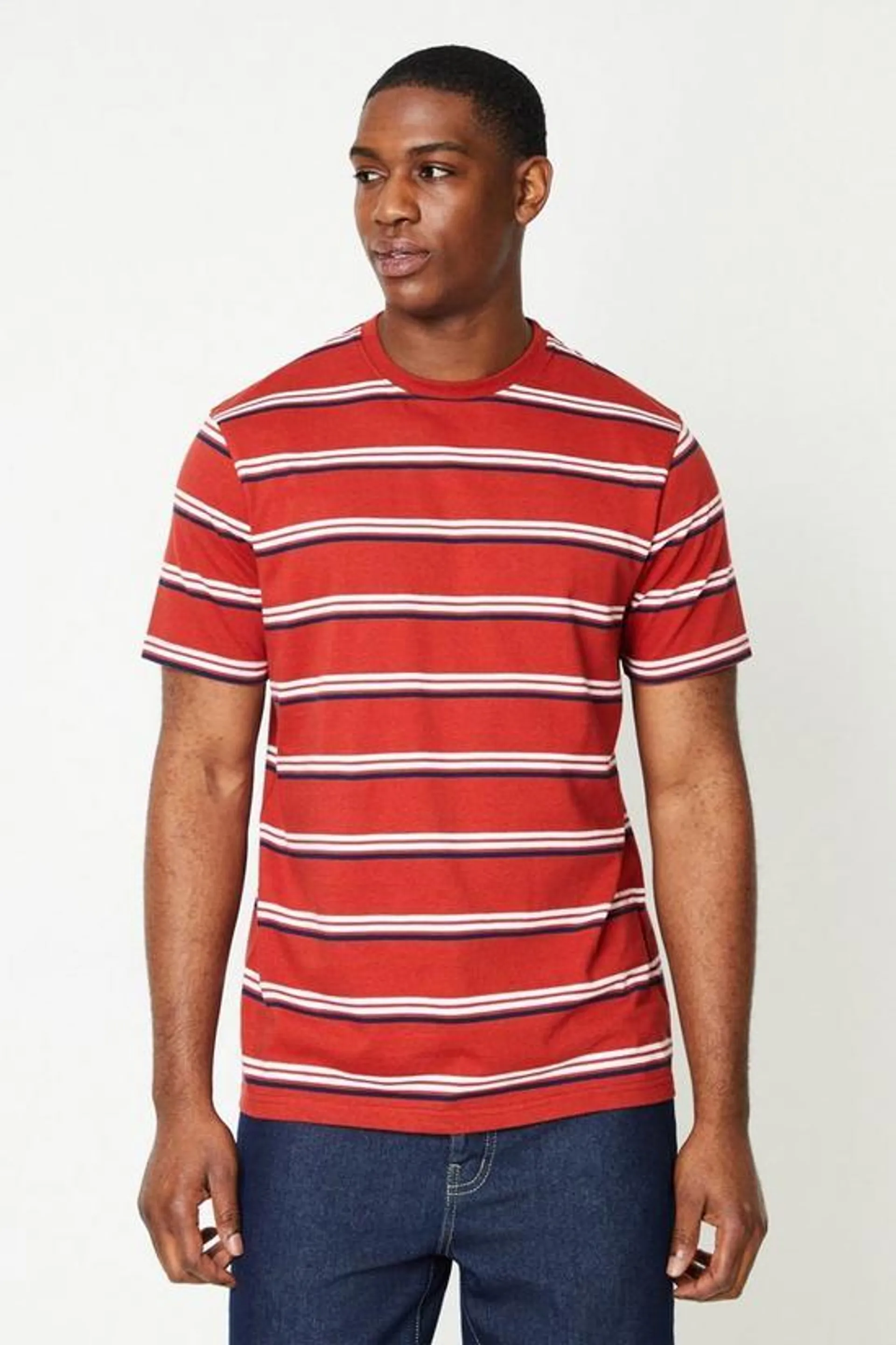 Triple Stripe Tee