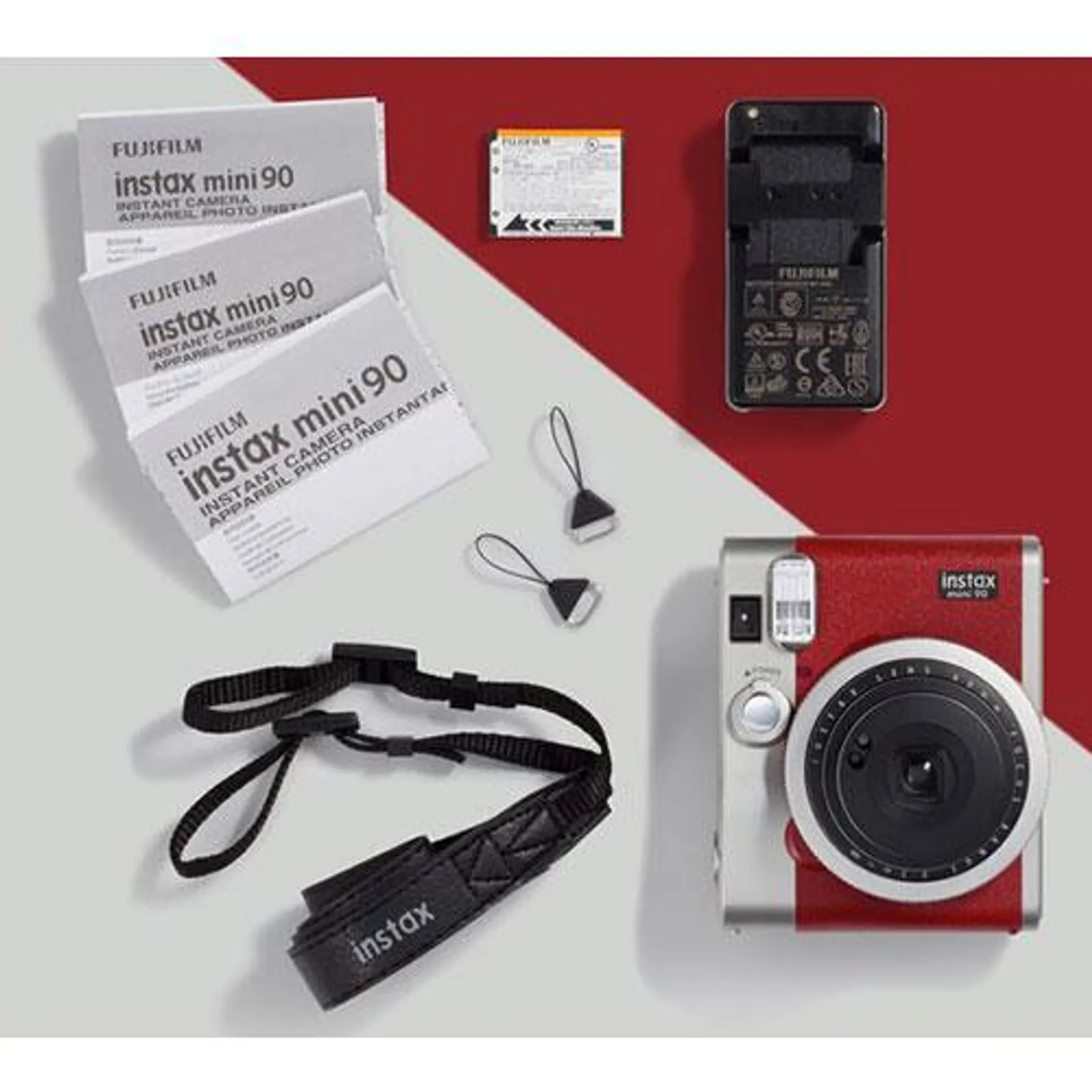 instax mini 90 Instant Camera in Red