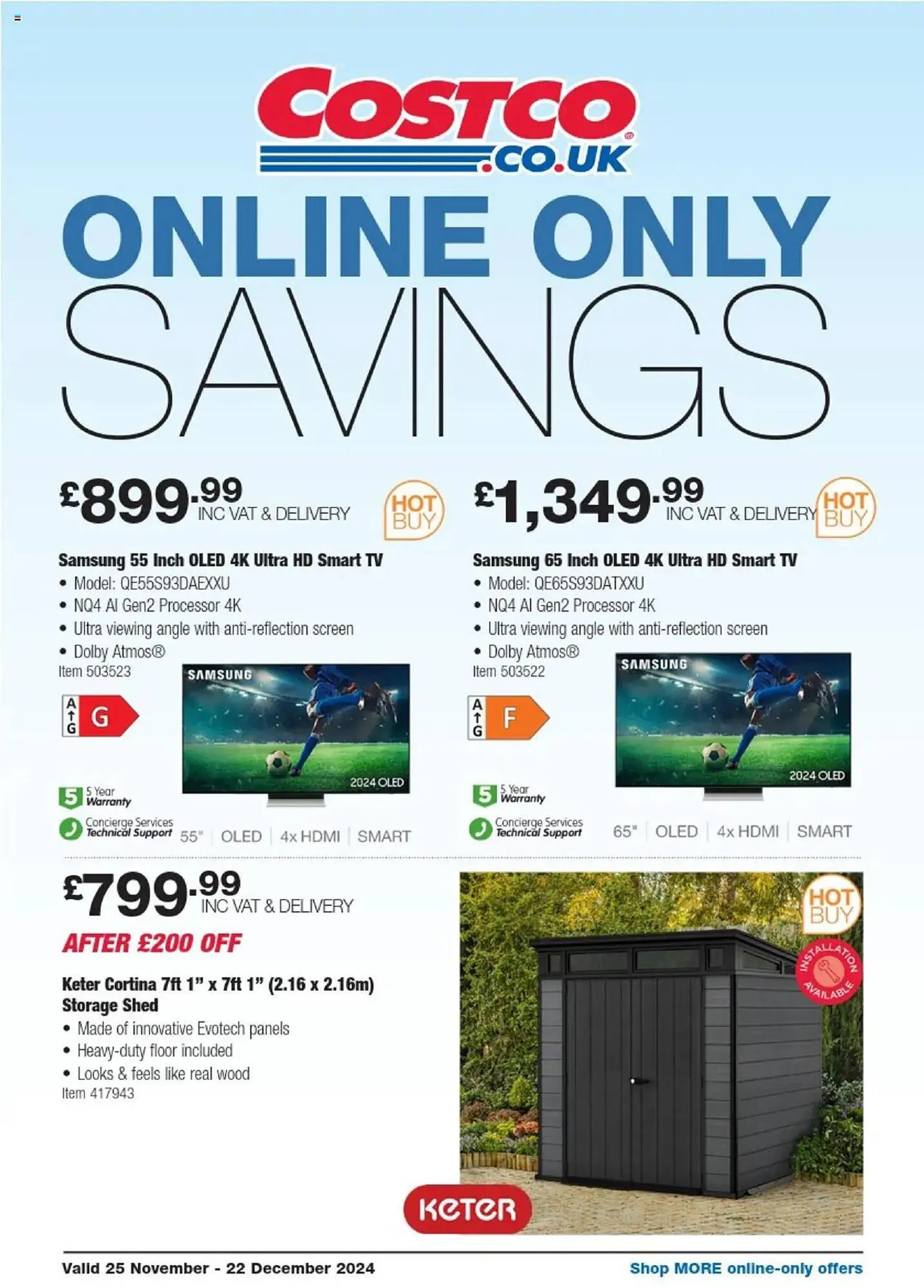 Costco leaflet from 25 November to 22 December 2024 - Catalogue Page 32