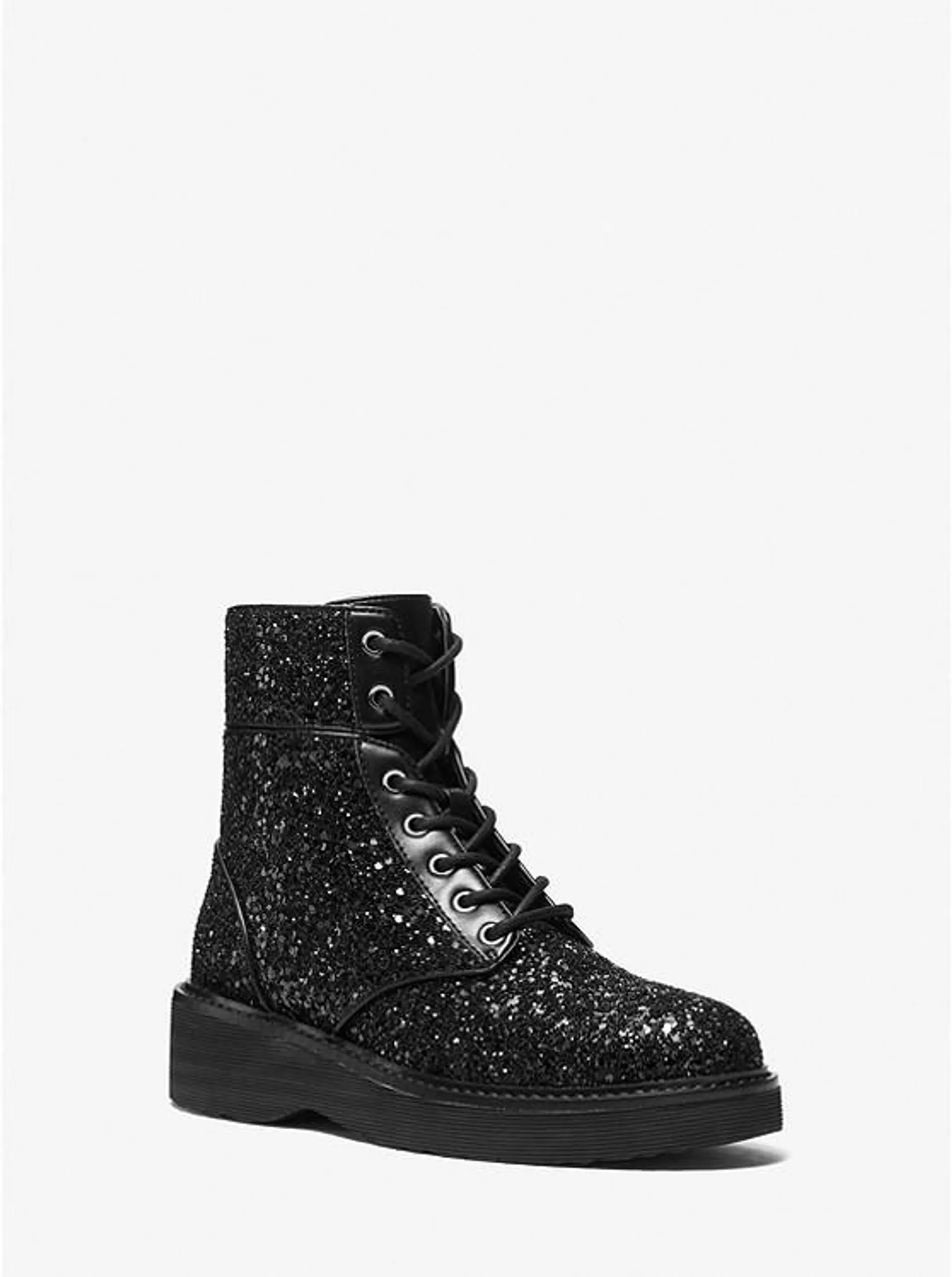 Aniya Glitter Combat Boot