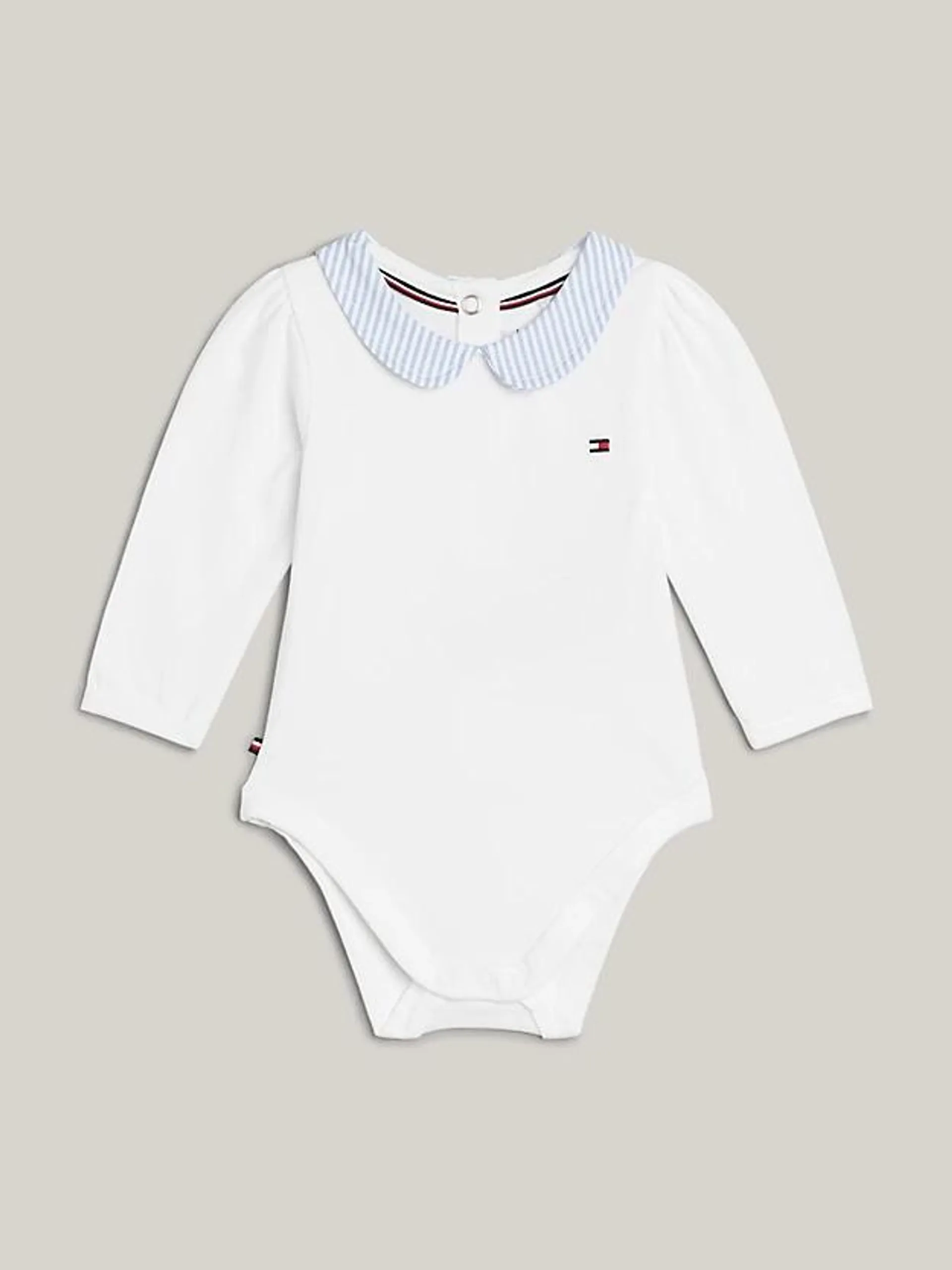 Ithaca Stripe Long Sleeve Bodysuit And Gift Bag