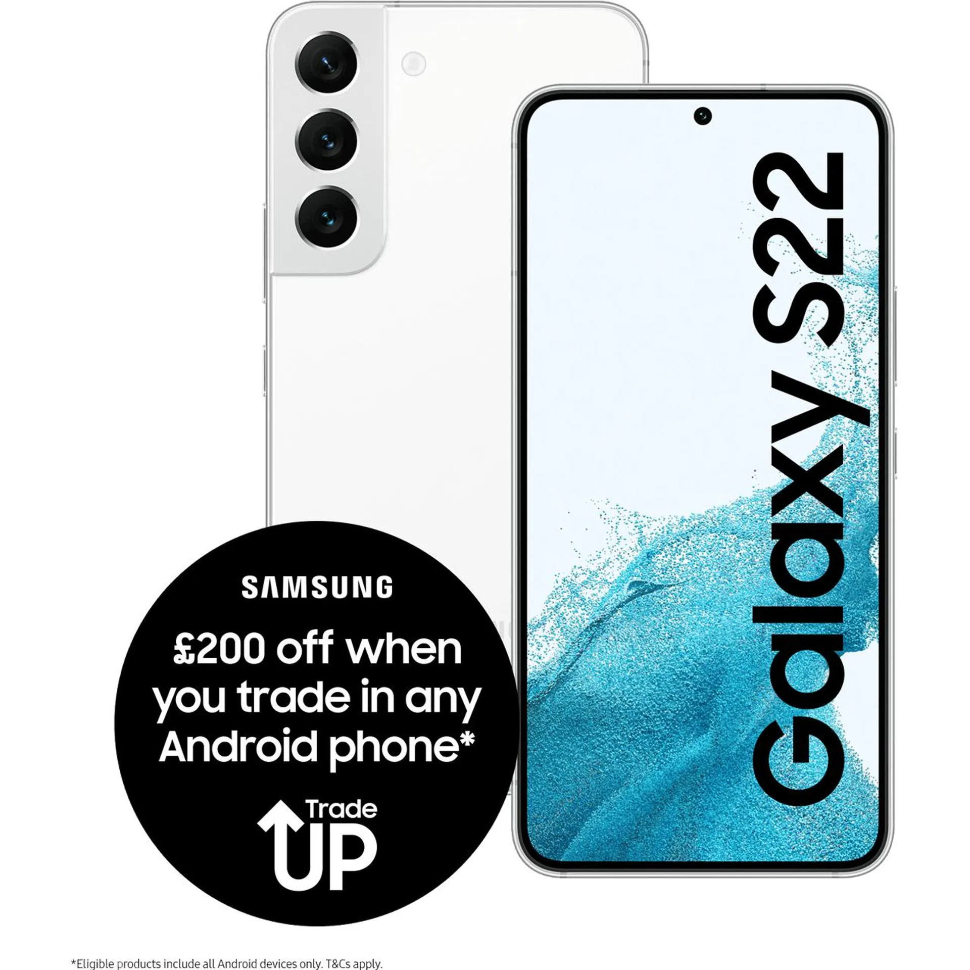 Samsung Galaxy S22 128GB Smartphone in Phantom White