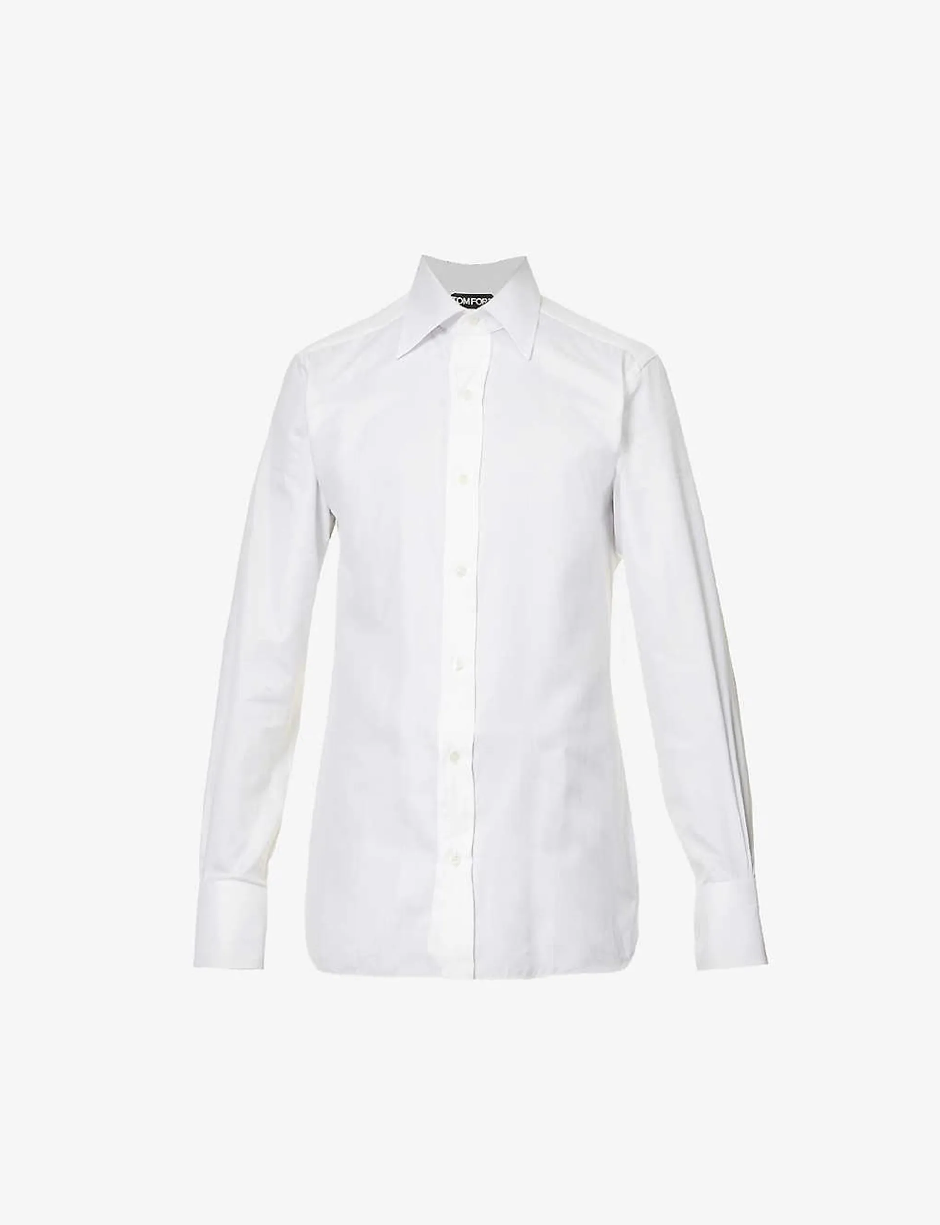 TOM FORD Spread-collar buttoned-cuffs slim-fit cotton shirt