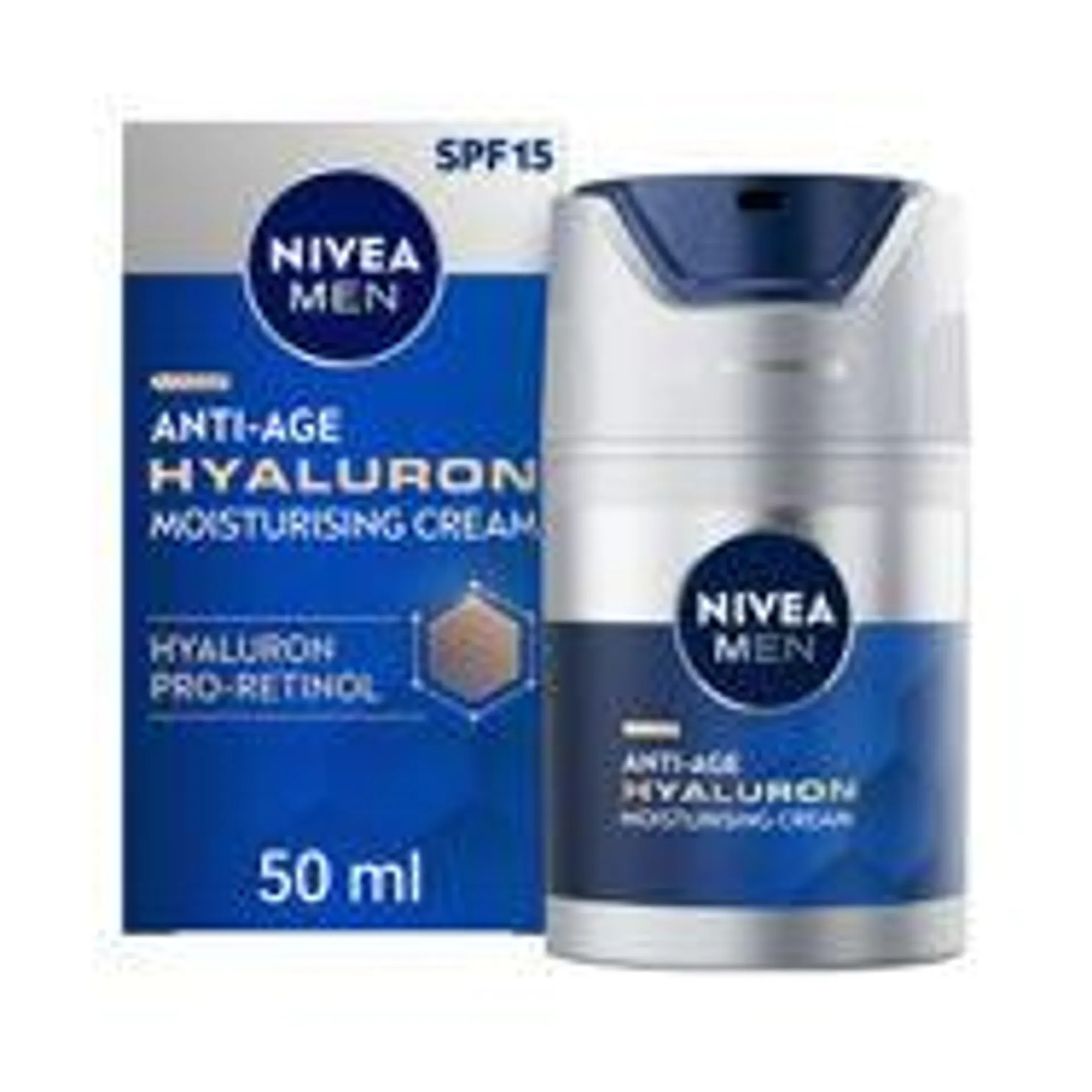 Nivea Anti-Age Hyaluron Face Moisturising Cream SPF15 50ML