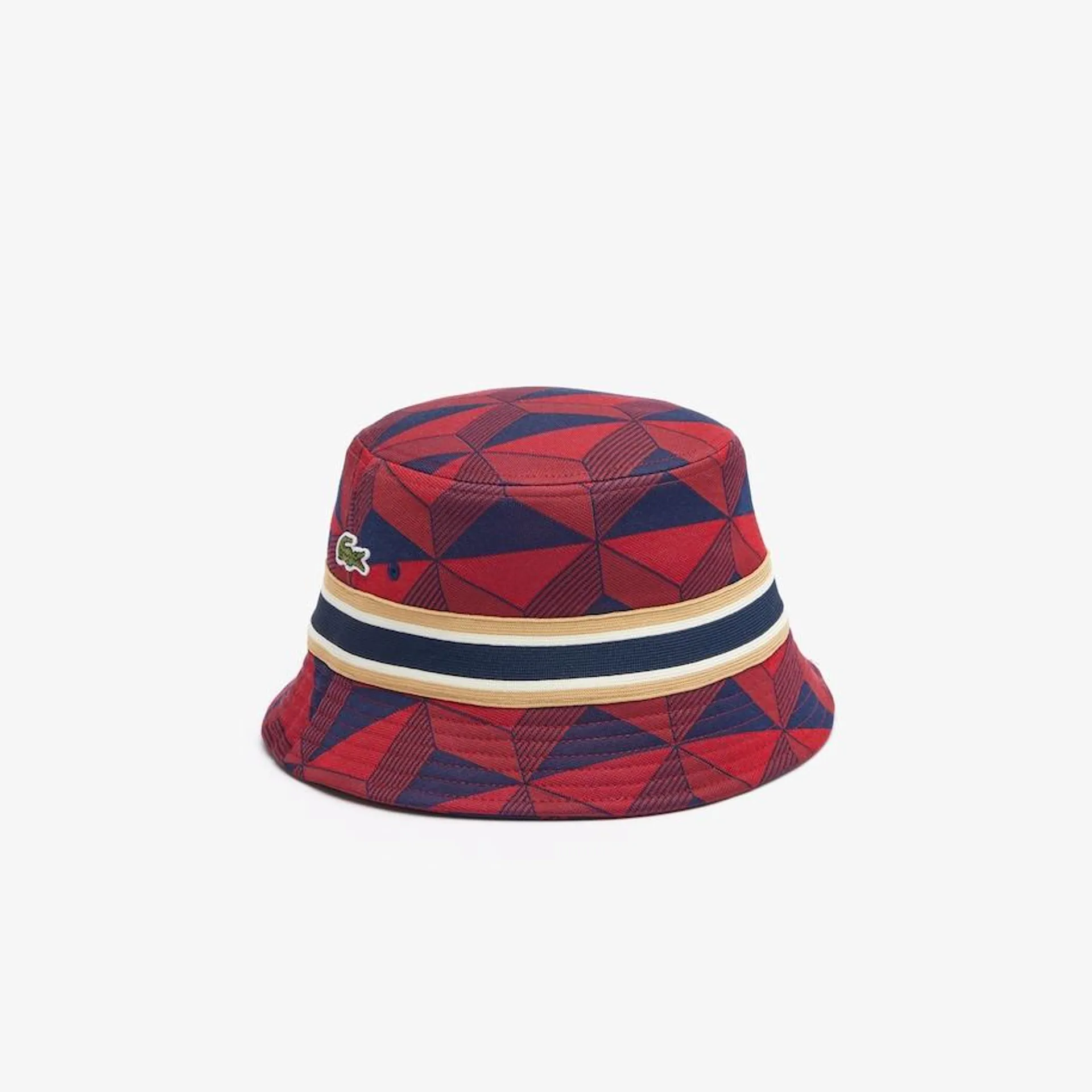 Interlock Jacquard Patterned Bucket Hat